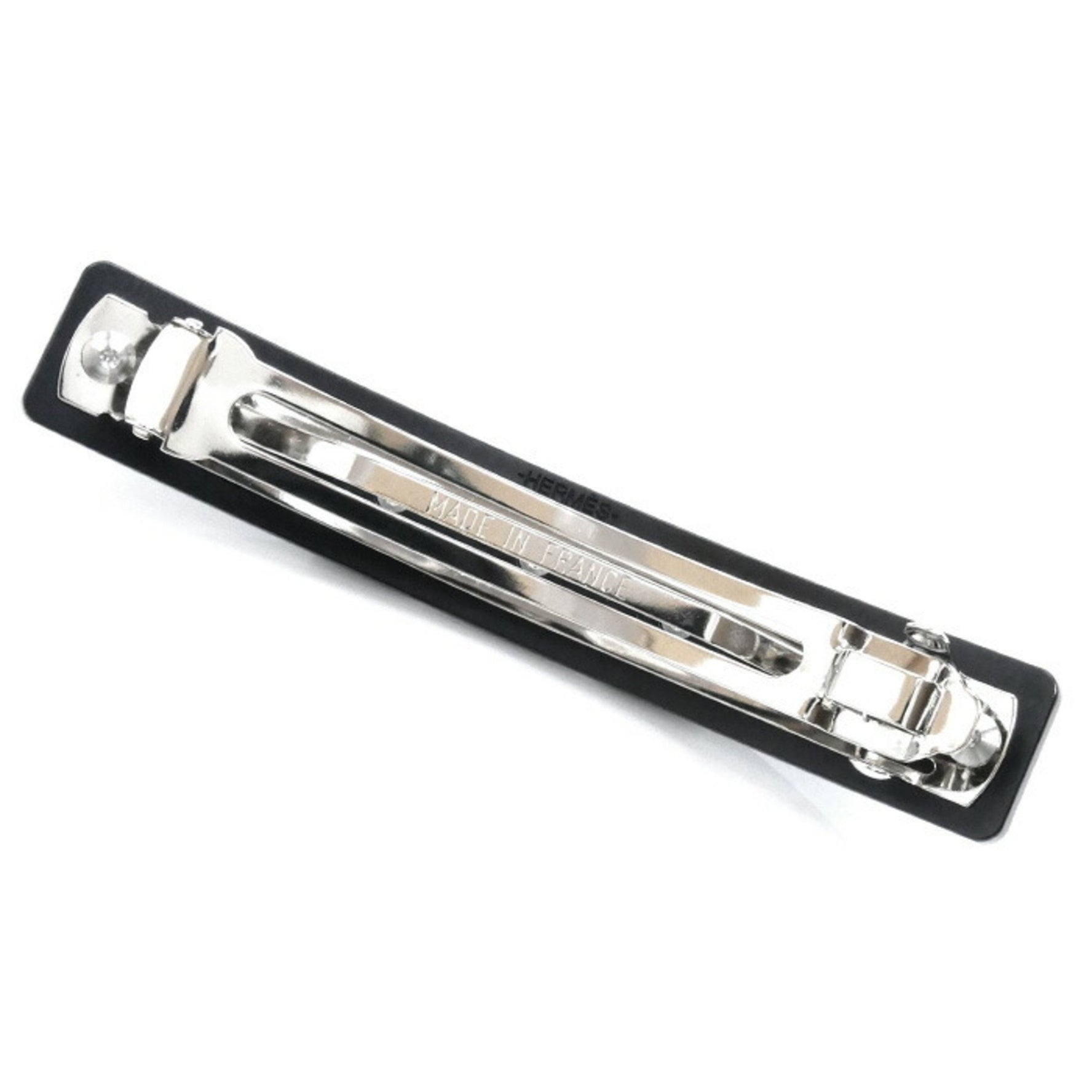 HERMES Aluminum Crewe Medor GM Barrette