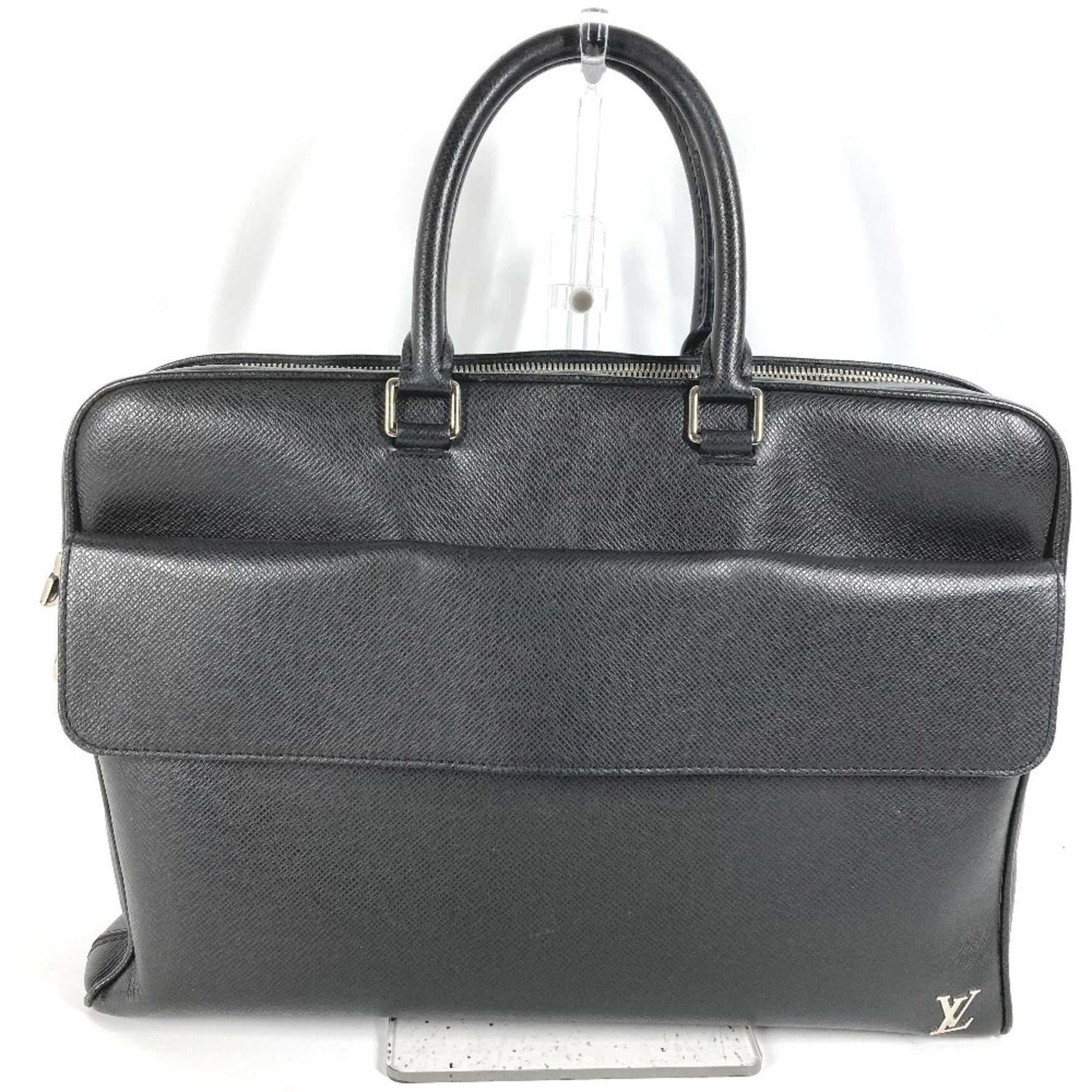 LOUIS VUITTON M30440 Taiga Alex 2-Way Bag, Shoulder Tote Business Leather, Men's, Ardoise, Black