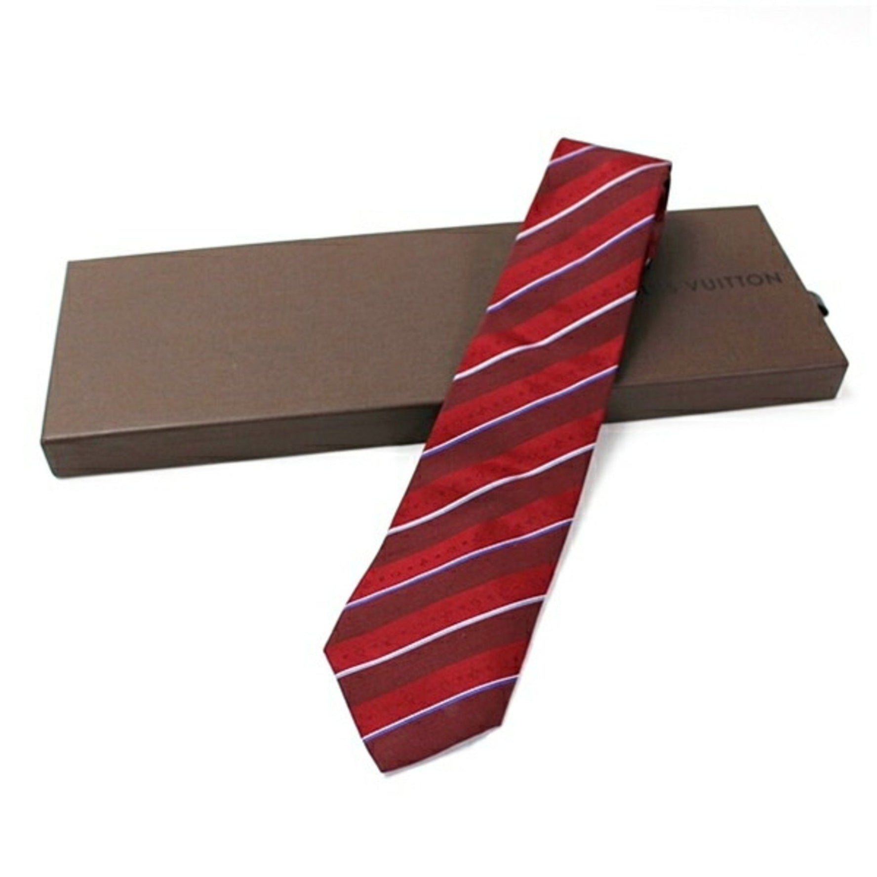 Louis Vuitton Silk Striped Tie Slim Fit