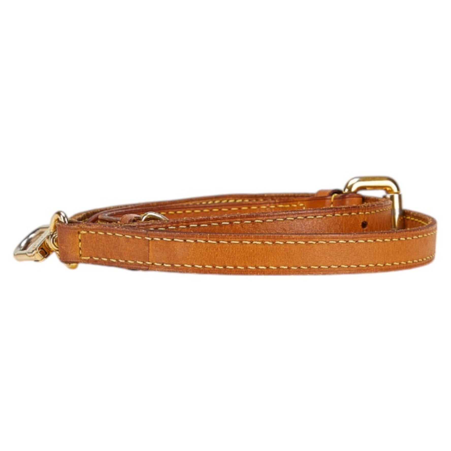 Louis Vuitton shoulder strap, beige leather, women's LOUIS VUITTON
