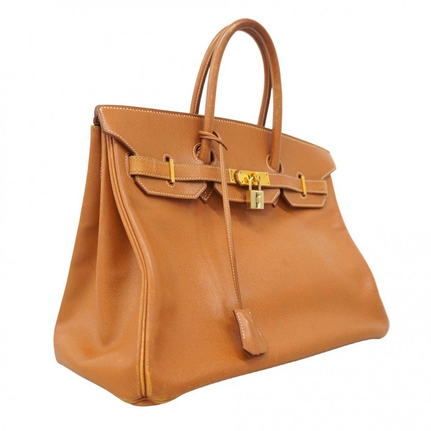 Hermes Hermès Birkin 35 handbag in Couchvel gold with 〇X stamp for women