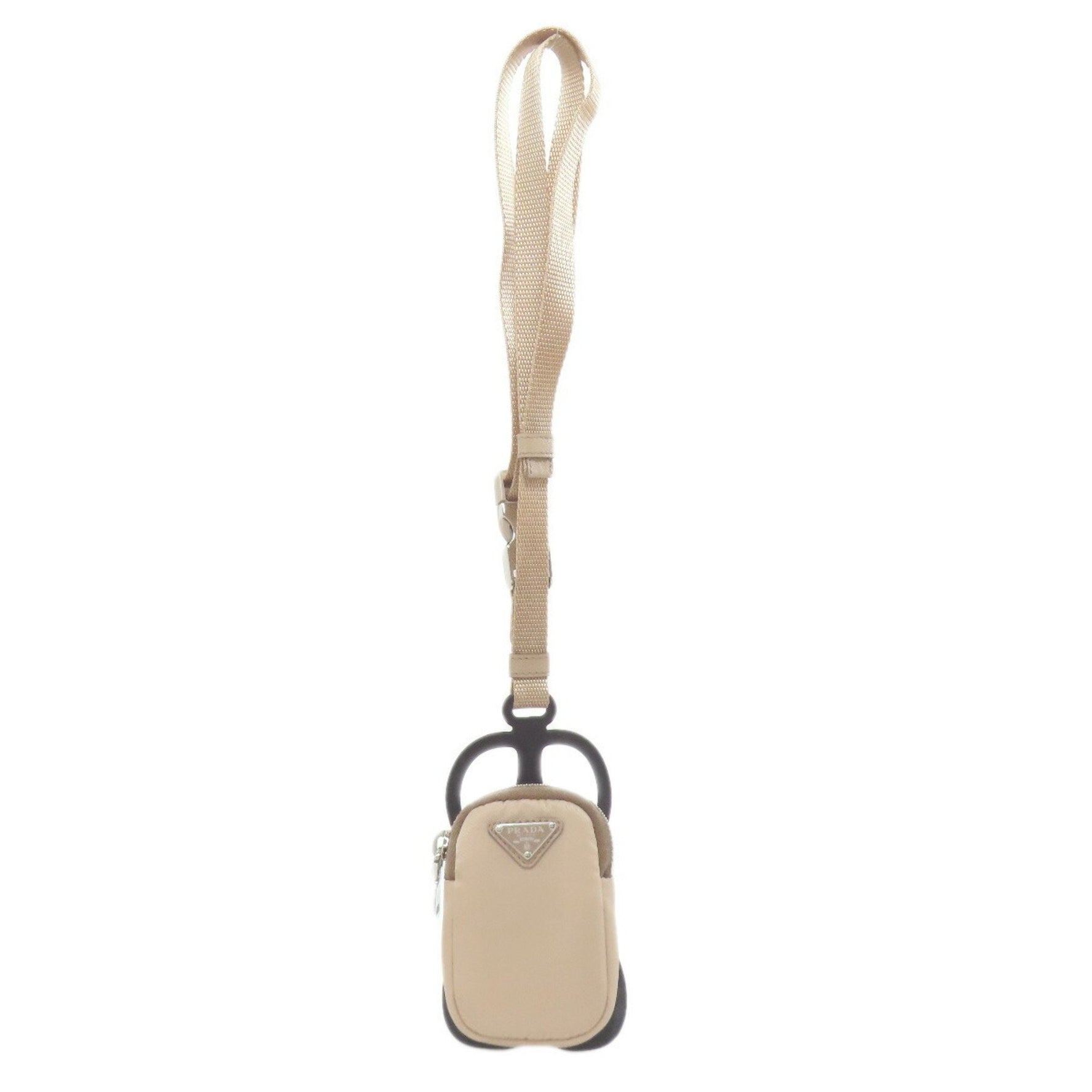 Prada metal pouch, nylon material