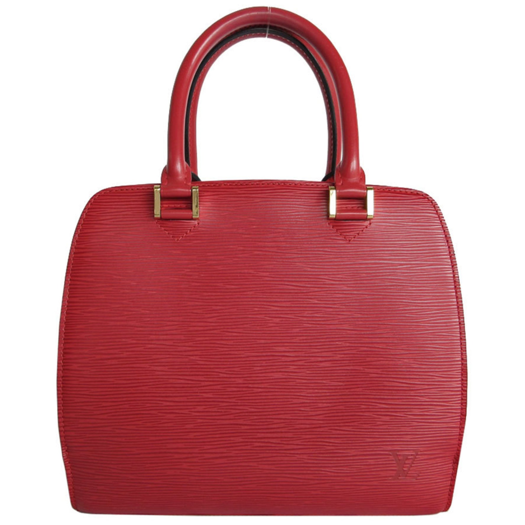 Louis Vuitton Epi Pont Neuf Handbag, Red and Gold
