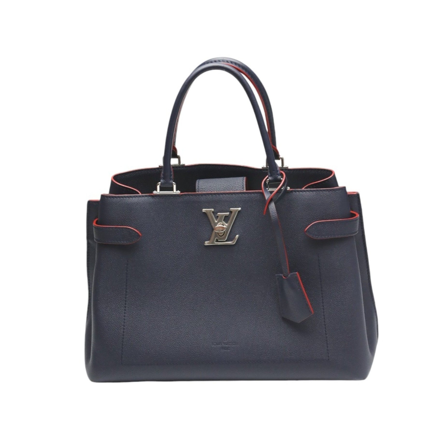 Louis Vuitton LOUIS VUITTON Handbag Bag Rock Me Day Marine Rouge M53645 Navy x Red LV
