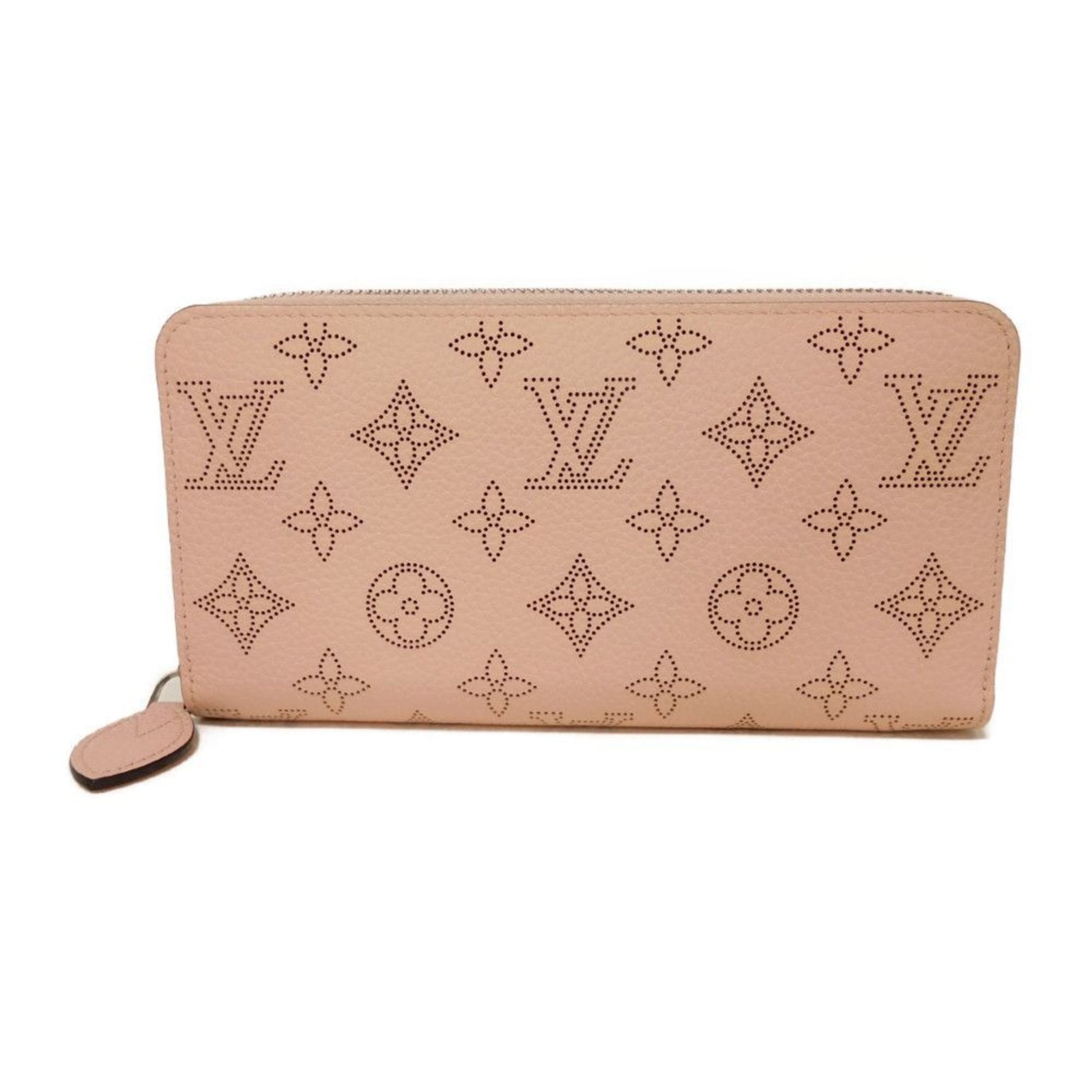 Louis Vuitton Long Wallet Zipper Current Model Perforation Pink RFID Monogram Mahina Rose Jasmine