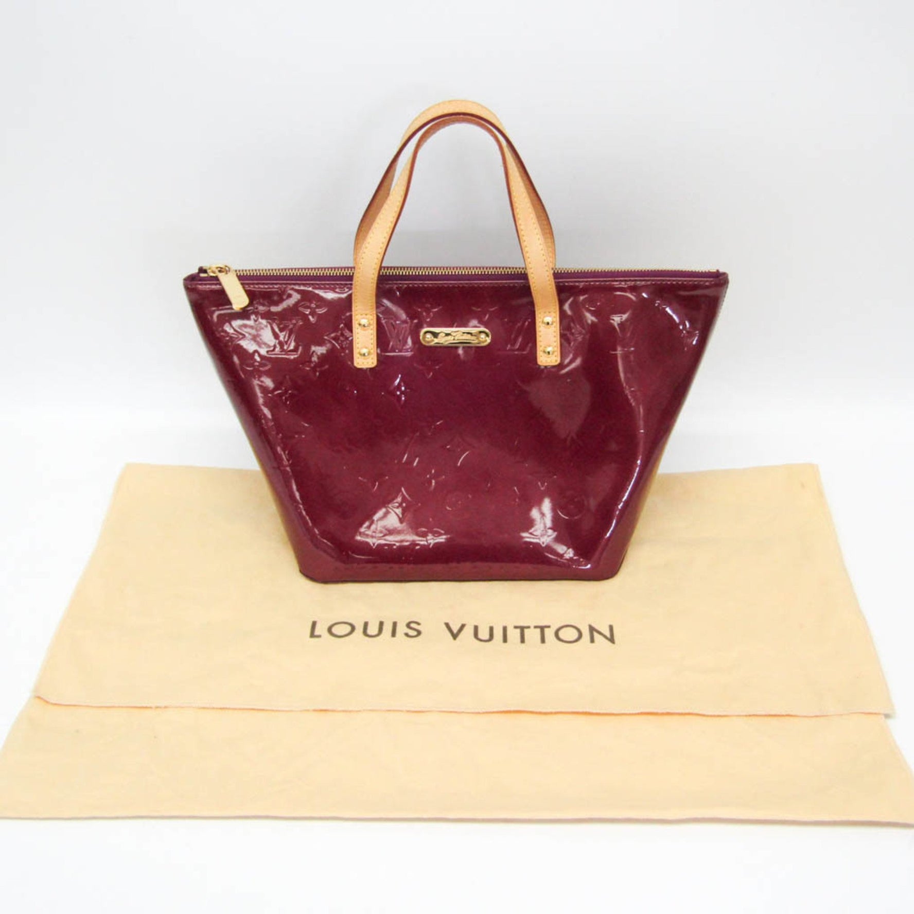 Louis Vuitton Monogram Vernis Bellevue PM M93584 Women's Handbag Violet