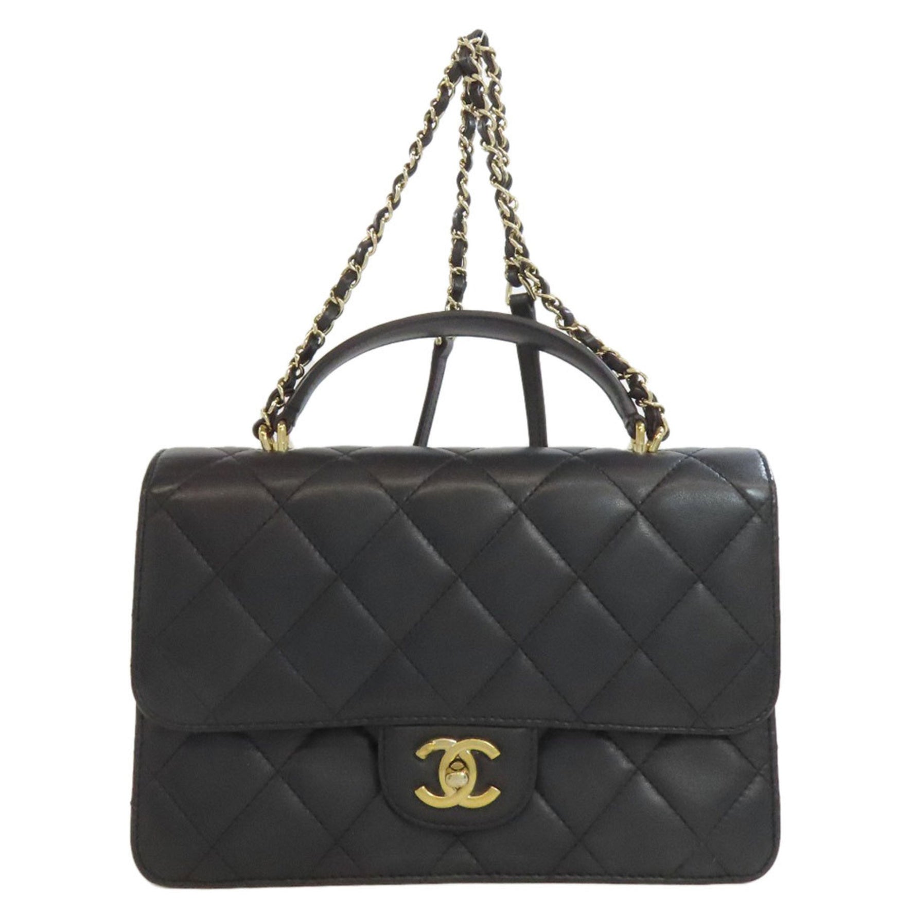 CHANEL Matelasse Handbag Lambskin