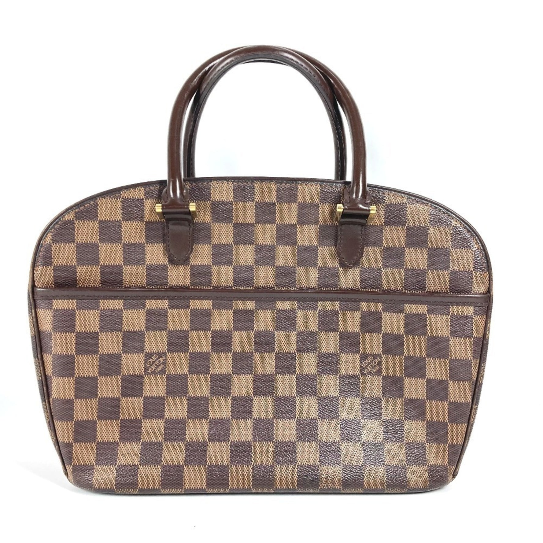 Louis Vuitton Damier Saria Horizontal Bag Shoulder Tote Handbag Canvas Ebene Brown