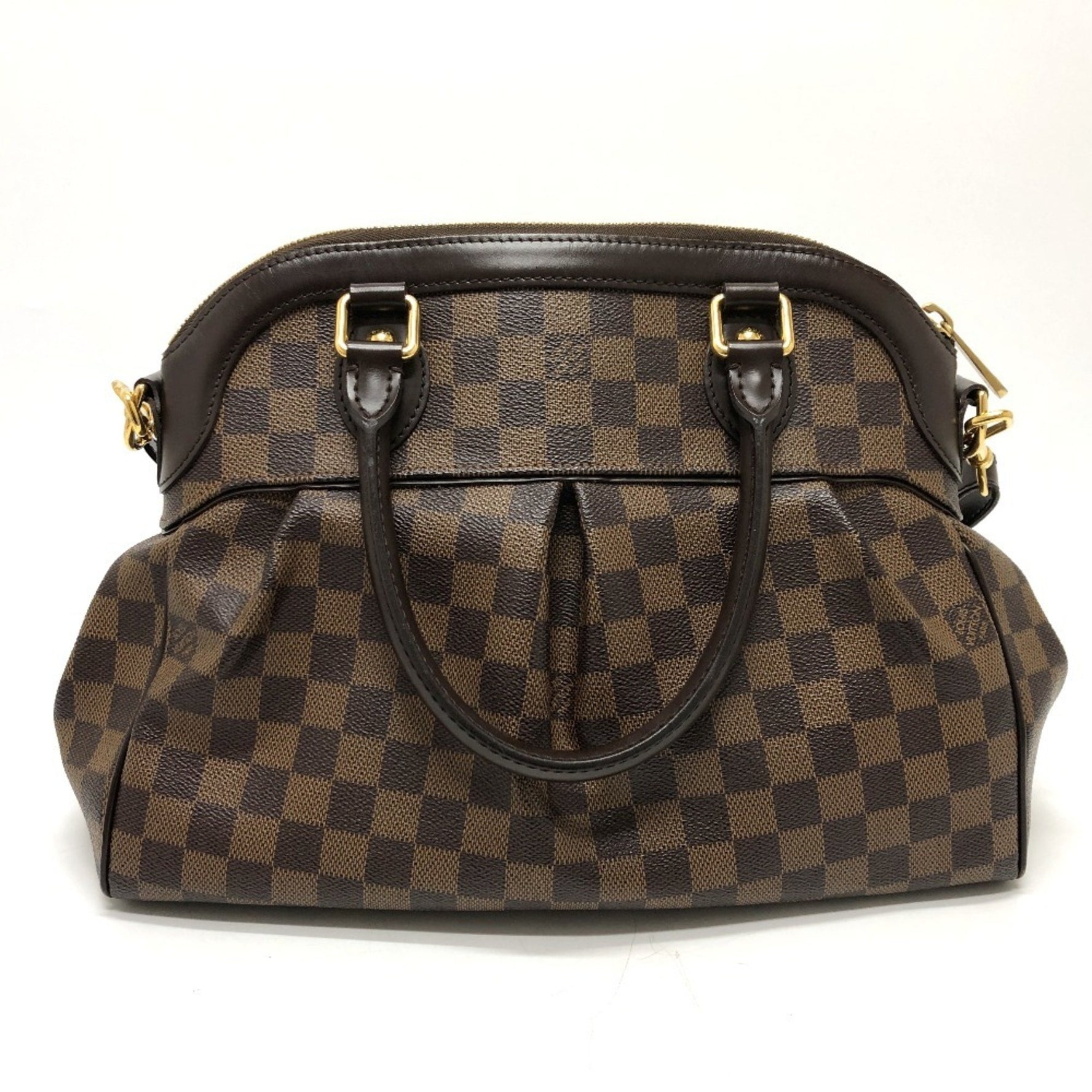 LOUIS VUITTON N51998 Damier Trevi GM 2-Way Handbag in Canvas, Women's, Brown