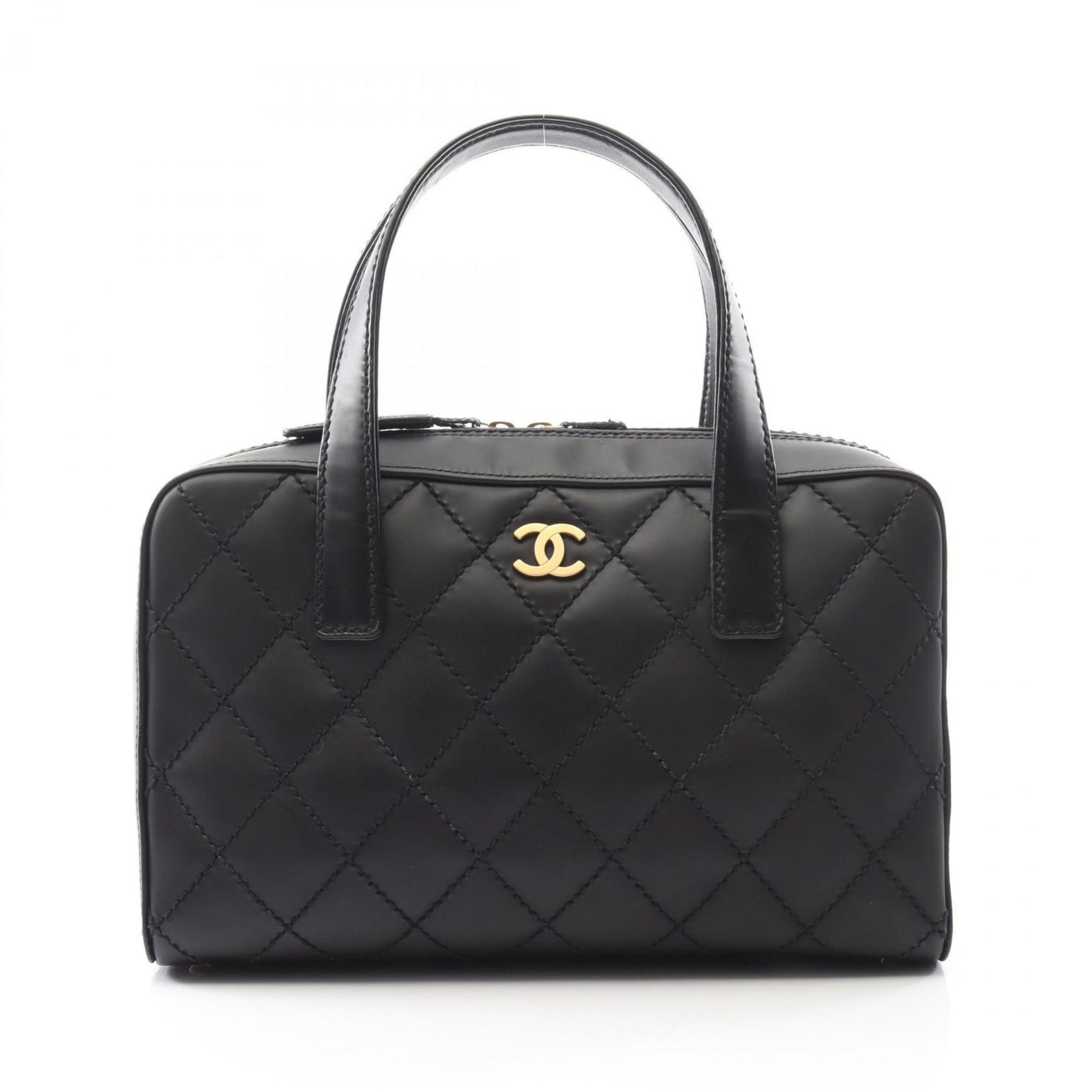 CHANEL Wild Stitch Handbag, Leather