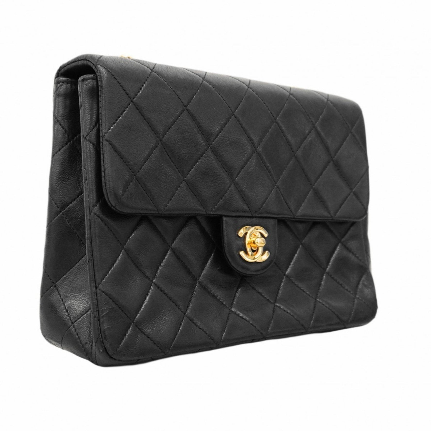 Chanel Mini Matelasse Shoulder Bag with Chain Bag, Lambskin