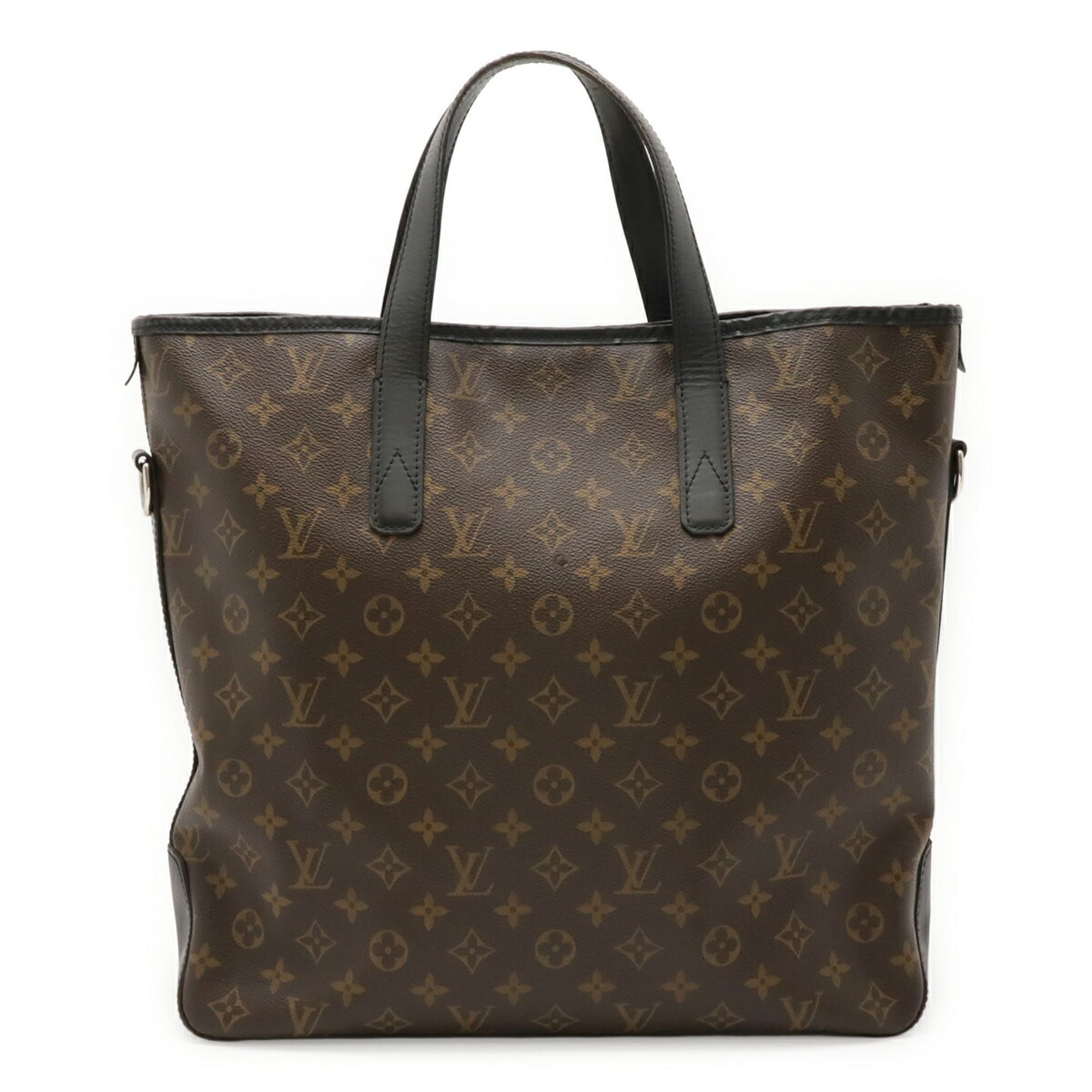 LOUIS VUITTON Monogram Macassar Davis Tote Bag, Large Shoulder Brown