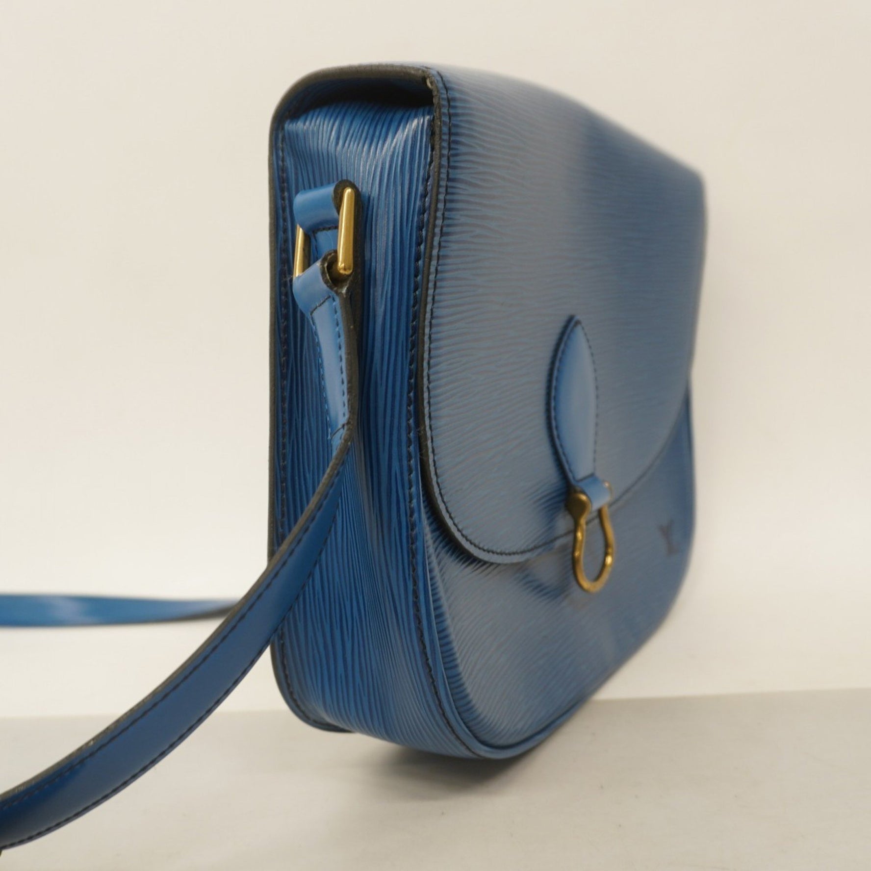 Louis Vuitton Epi Saint-Cloud Shoulder Bag M52195 Toledo Blue for Women
