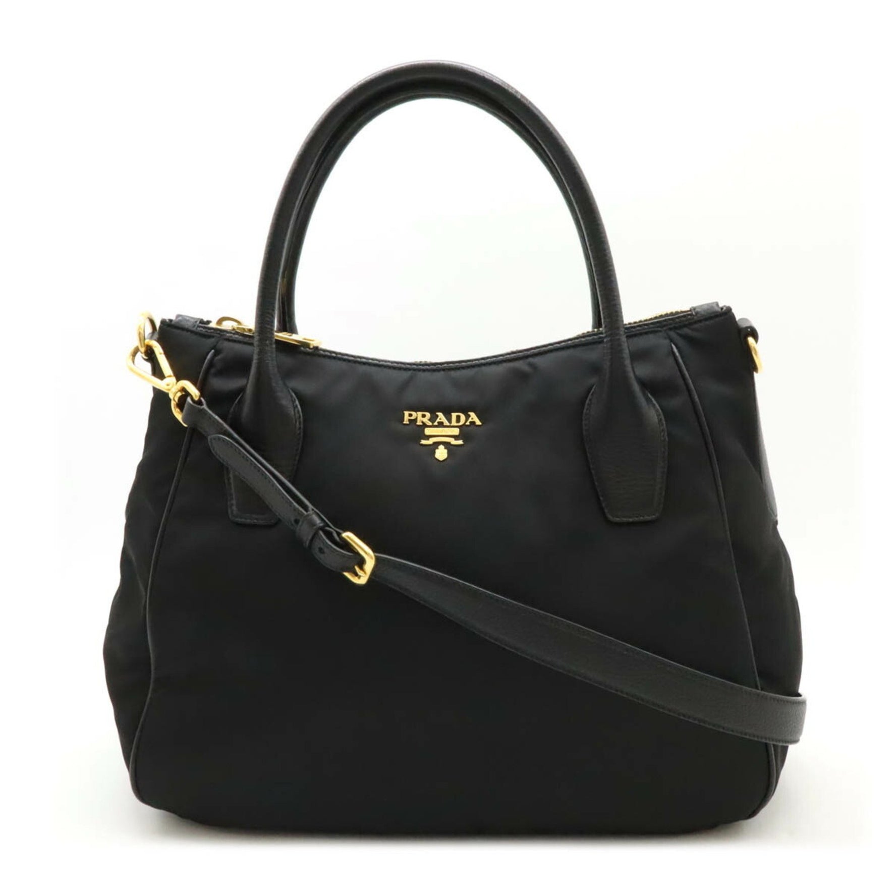PRADA Prada Tote Bag Handbag Shoulder Nylon NERO Black Purchased at an overseas boutique BR4992