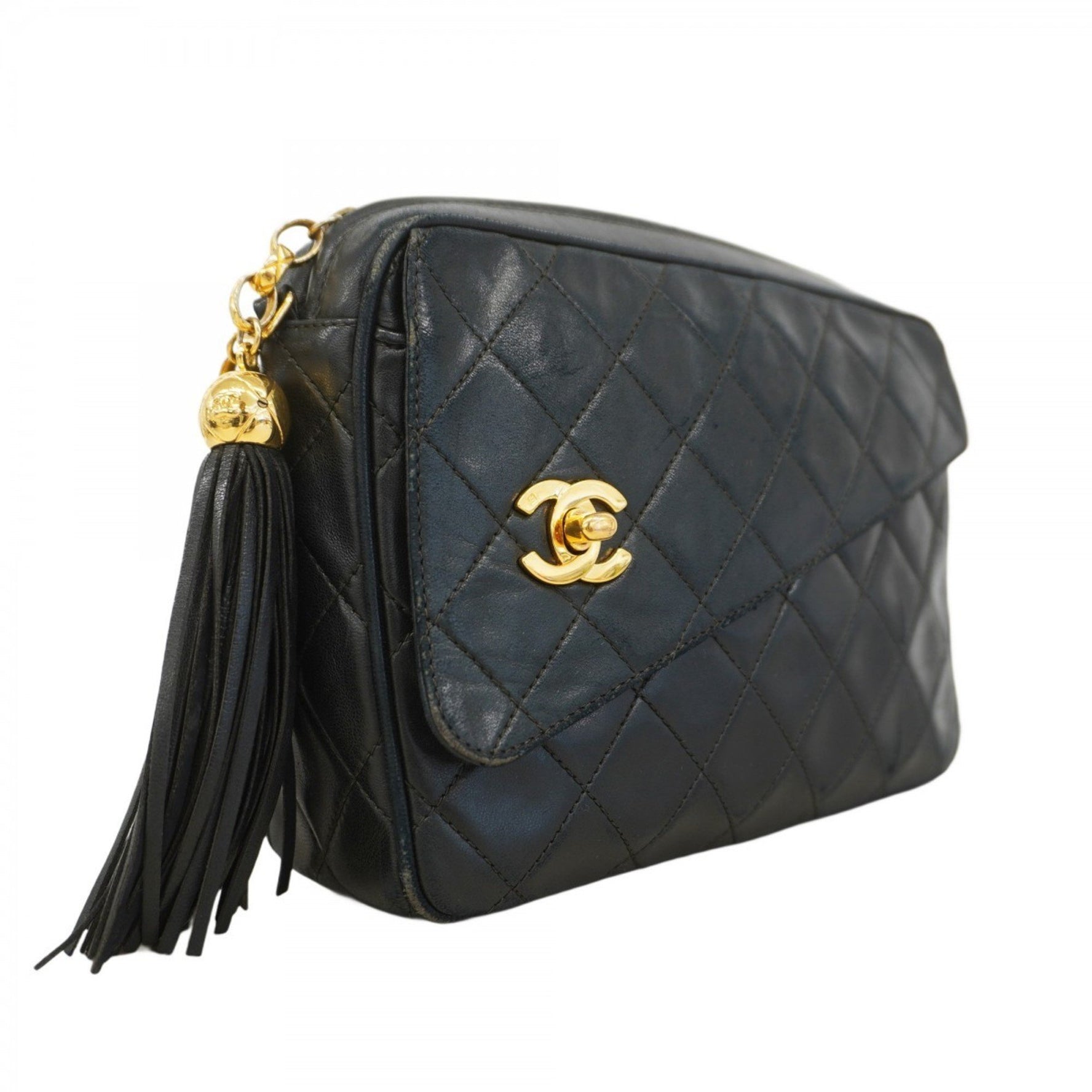 Chanel Shoulder Bag with Matelasse Chain, Lambskin