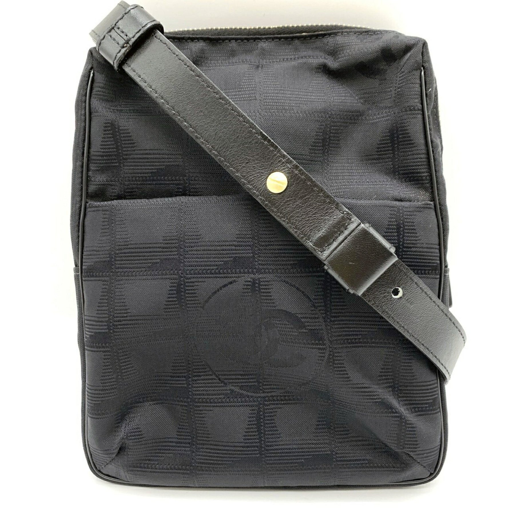 Chanel New Travel Line Nylon and Leather Shoulder Bag