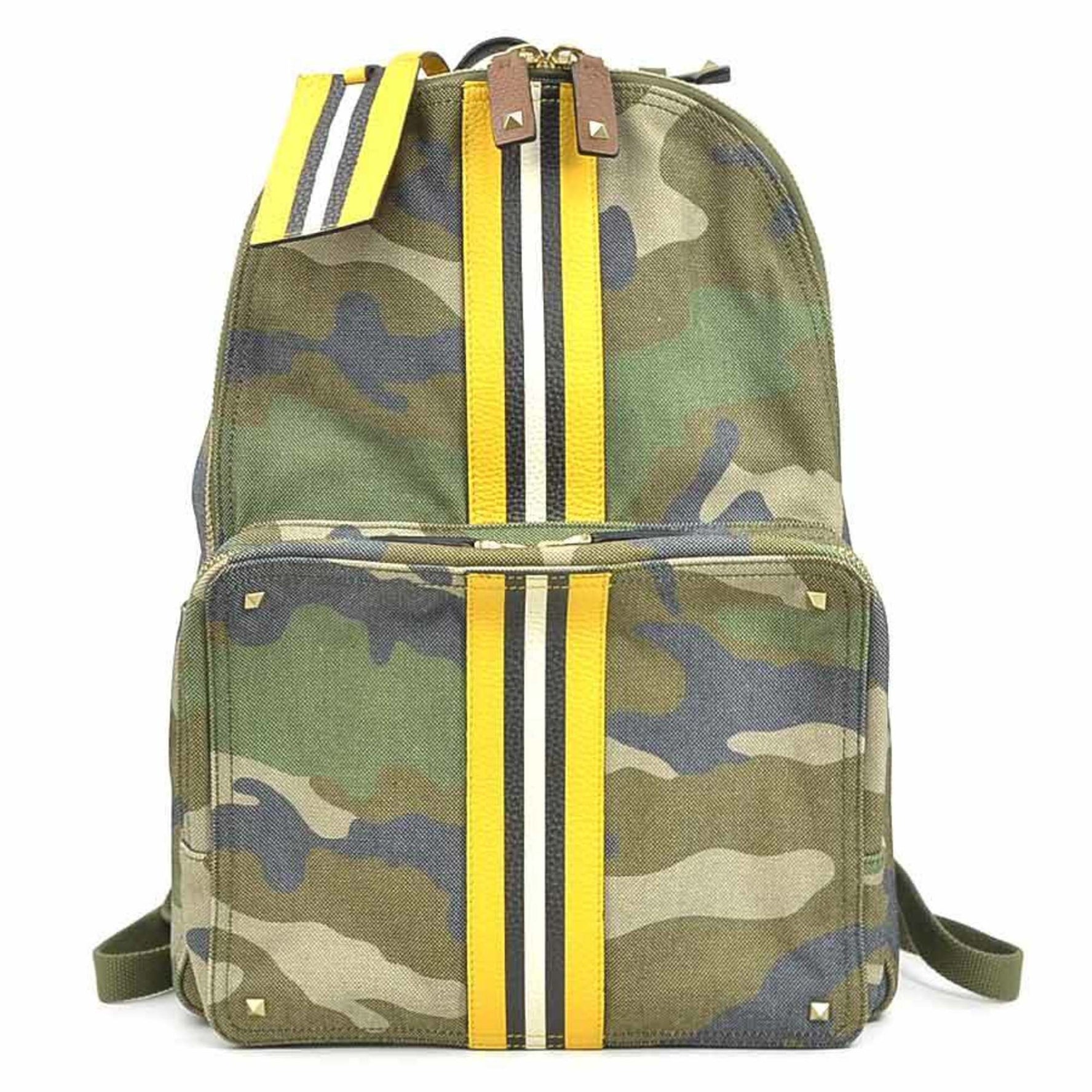 Valentino Garavani Backpack, Canvas and Leather, Men's