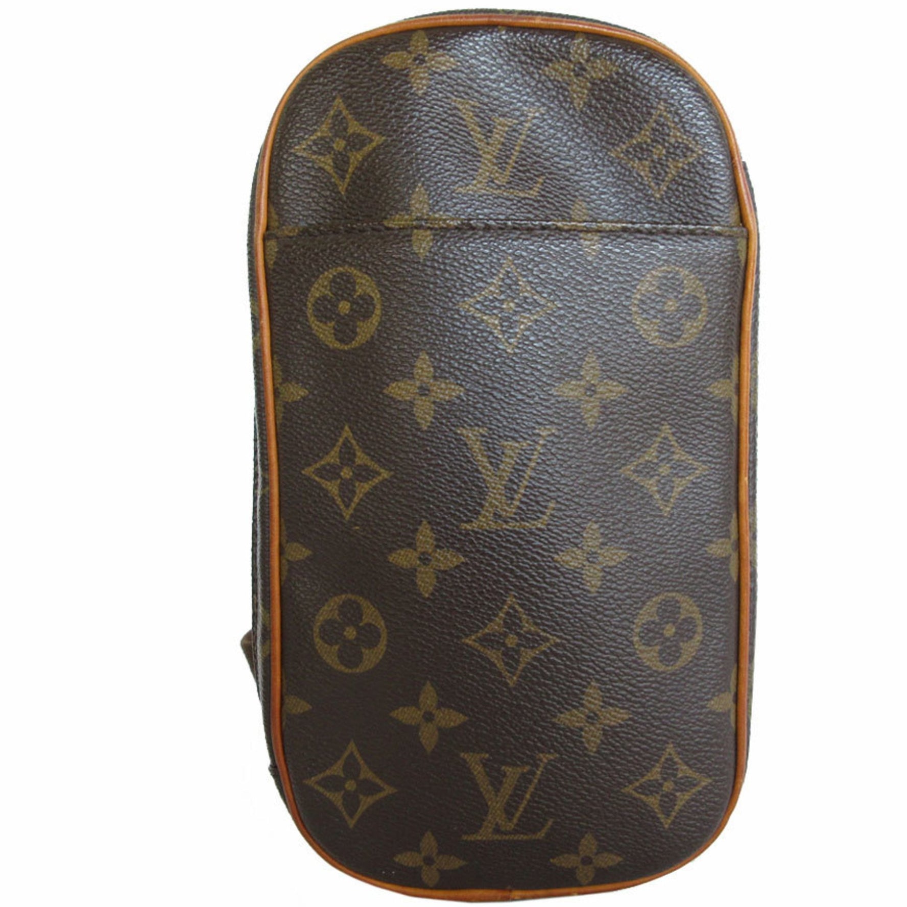 Louis Vuitton Body Bag Monogram Pochette Ganju Canvas Brown Men's