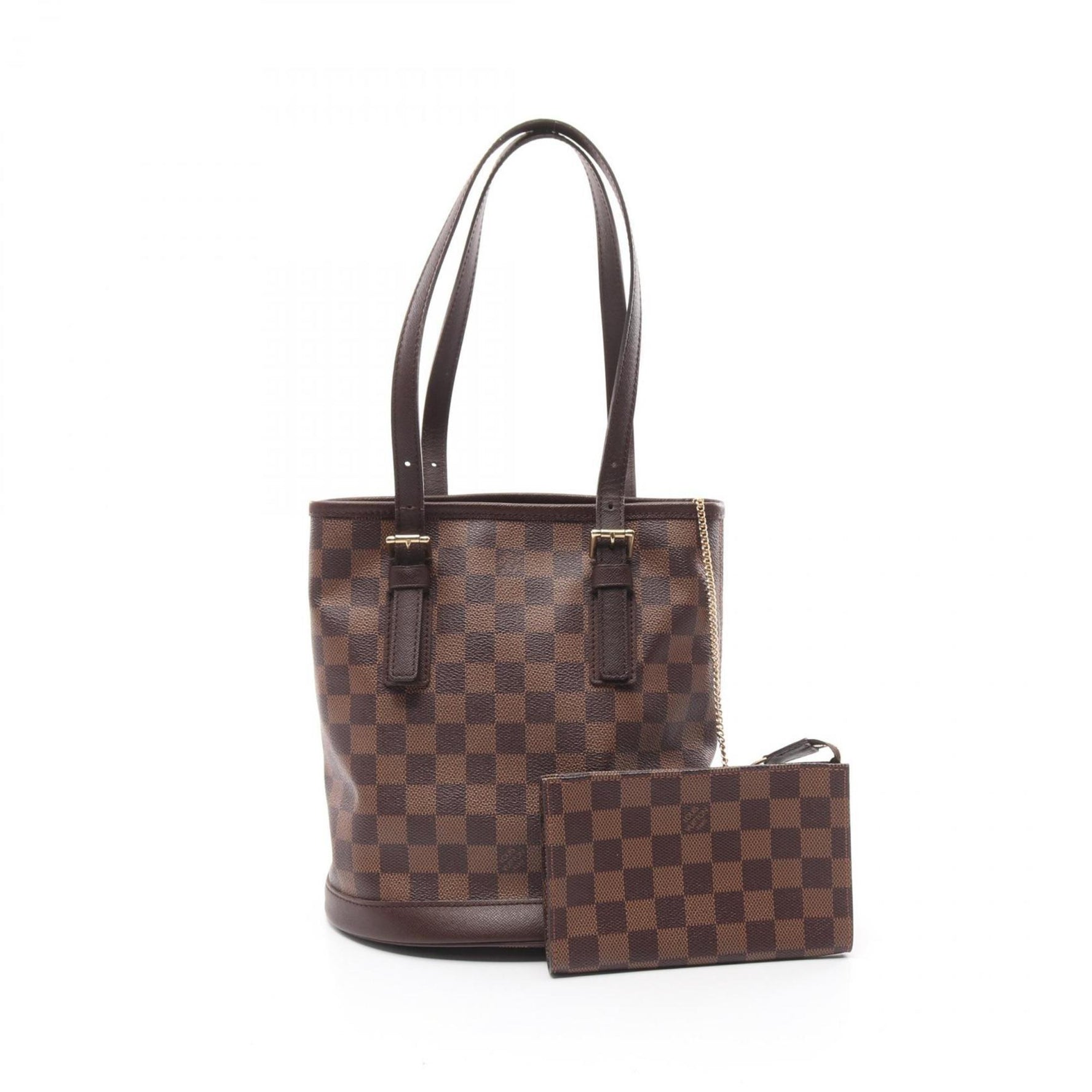 Louis Vuitton Mare Tote Bag, Coated Canvas and Leather with Damier Finish, Brown