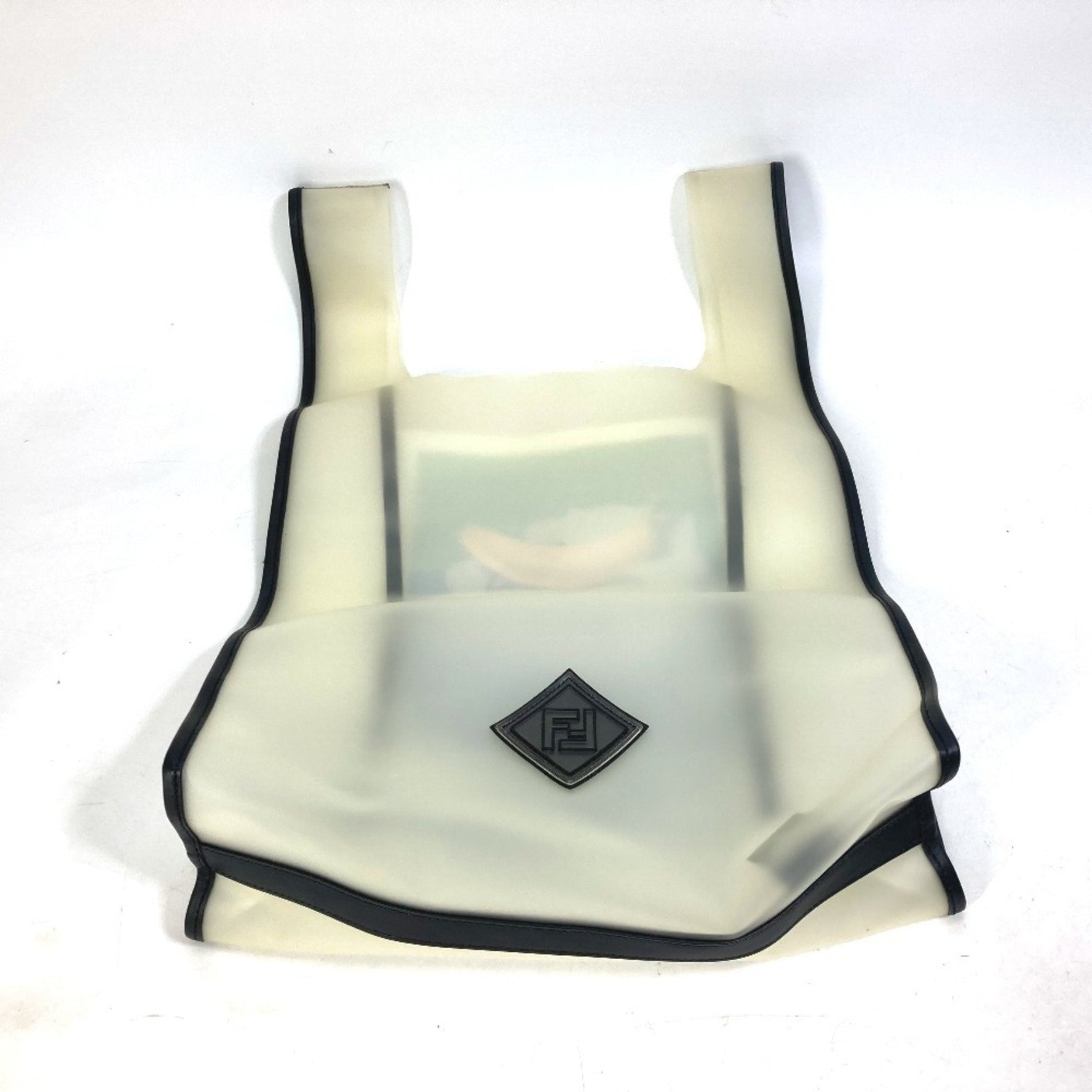 FENDI Banana Fruit FREEDOM Logo Eco Bag Handbag Vinyl Clear
