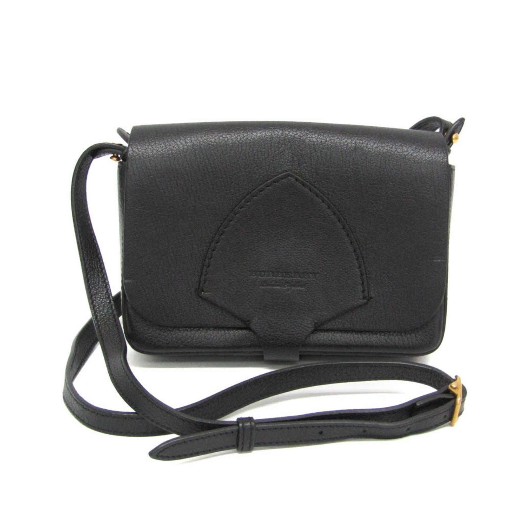 Burberry Satchel Women's Leather Shoulder Bag Black,Yellow
