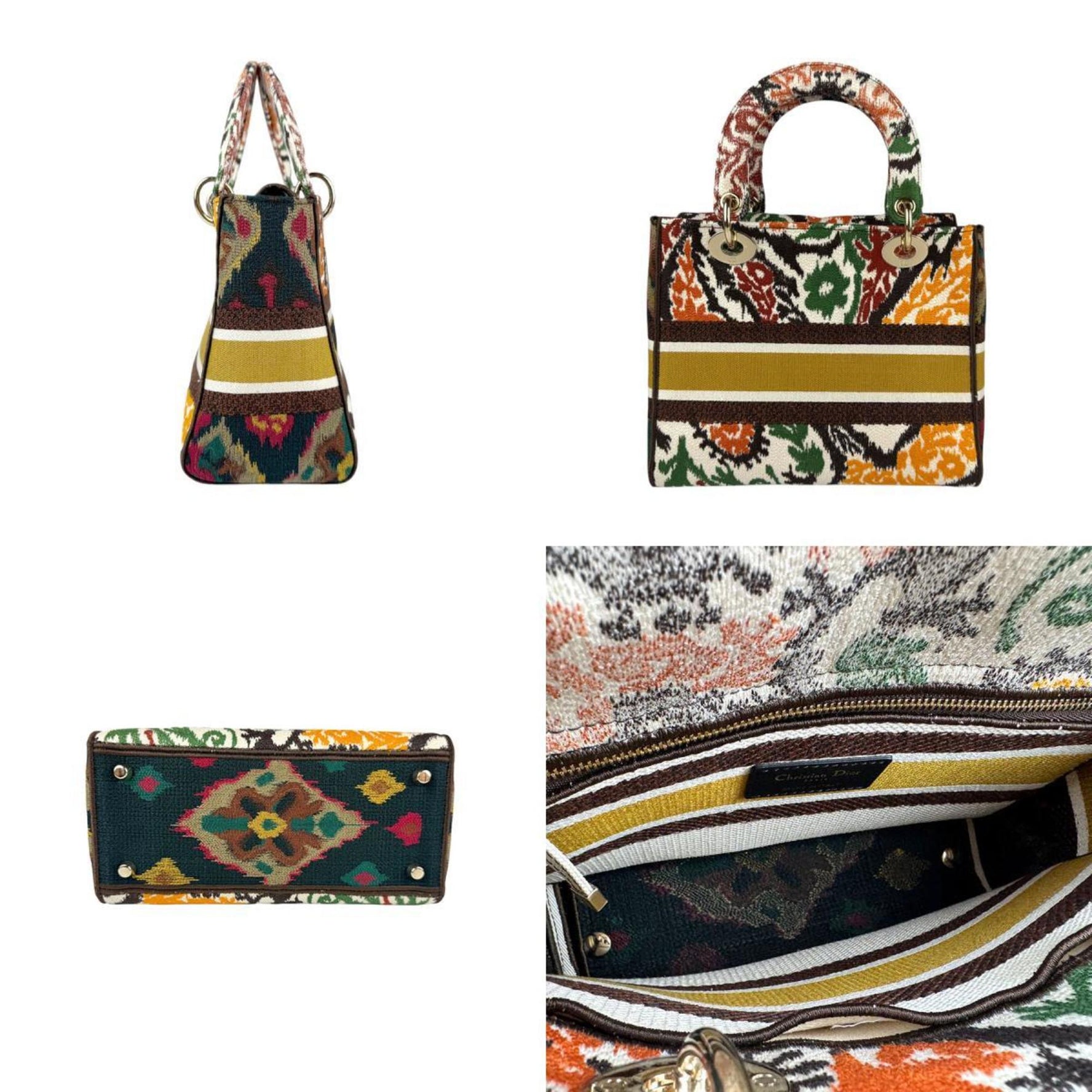 Christian Dior handbag shoulder bag Lady Dee-Lite canvas ladies