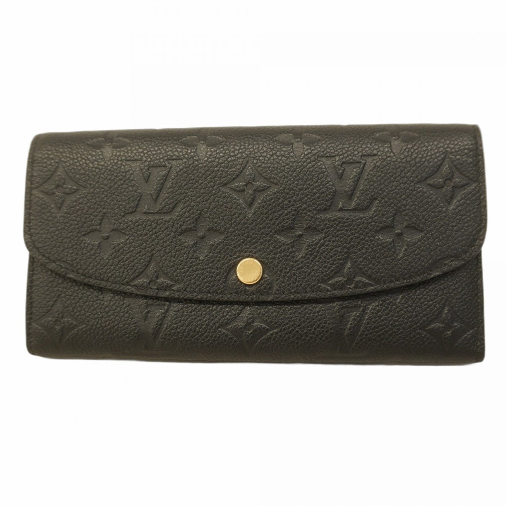 Louis Vuitton Monogram Empreinte Portefeuille Emilie Long Wallet M62369 Noir Women's