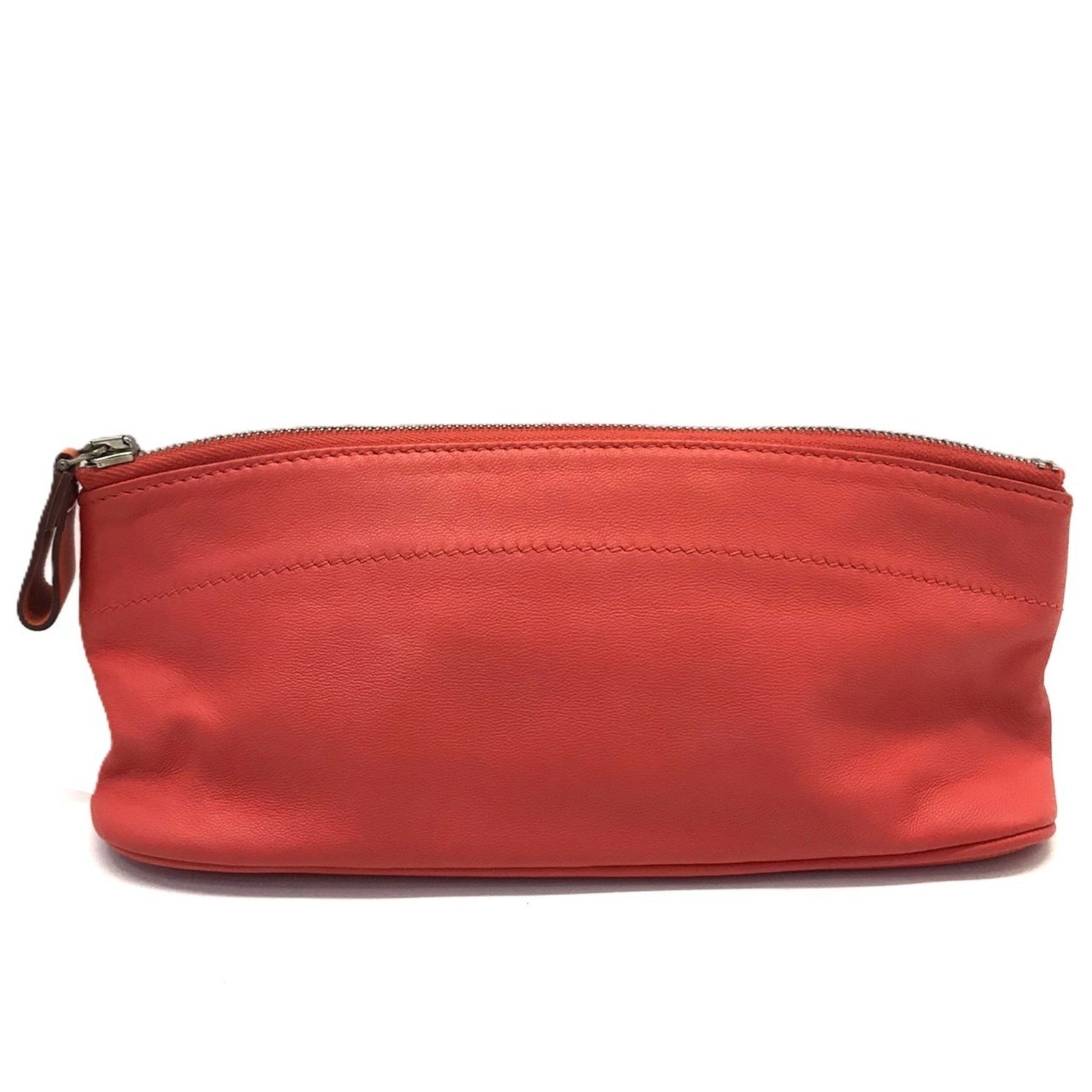 Hermès Touboyu PM Pink X Stamp (circa 2016) Unisex Leather Pen Case HERMES