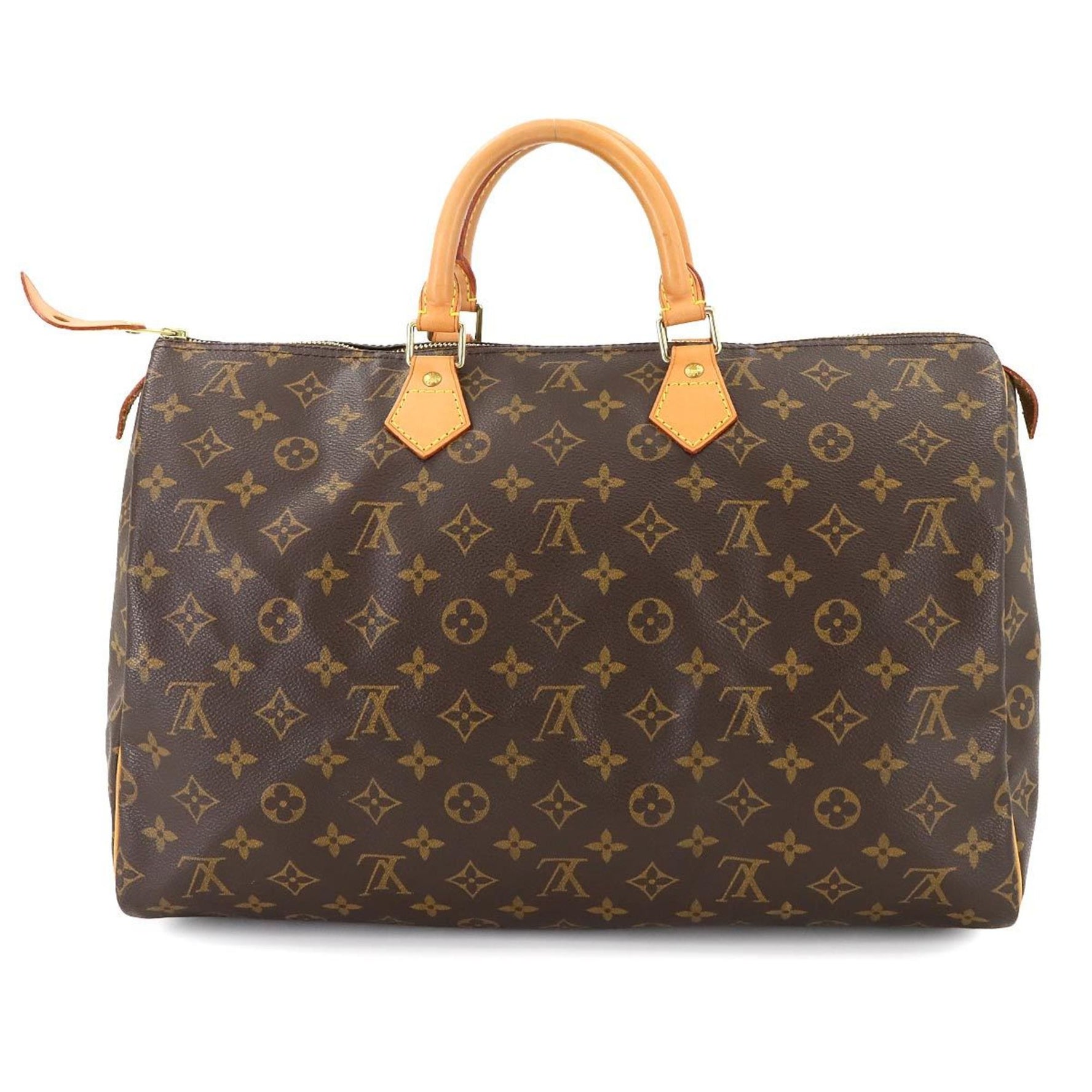 Louis Vuitton Monogram Speedy 40 Handbag, Brown, M41522, Gold Hardware