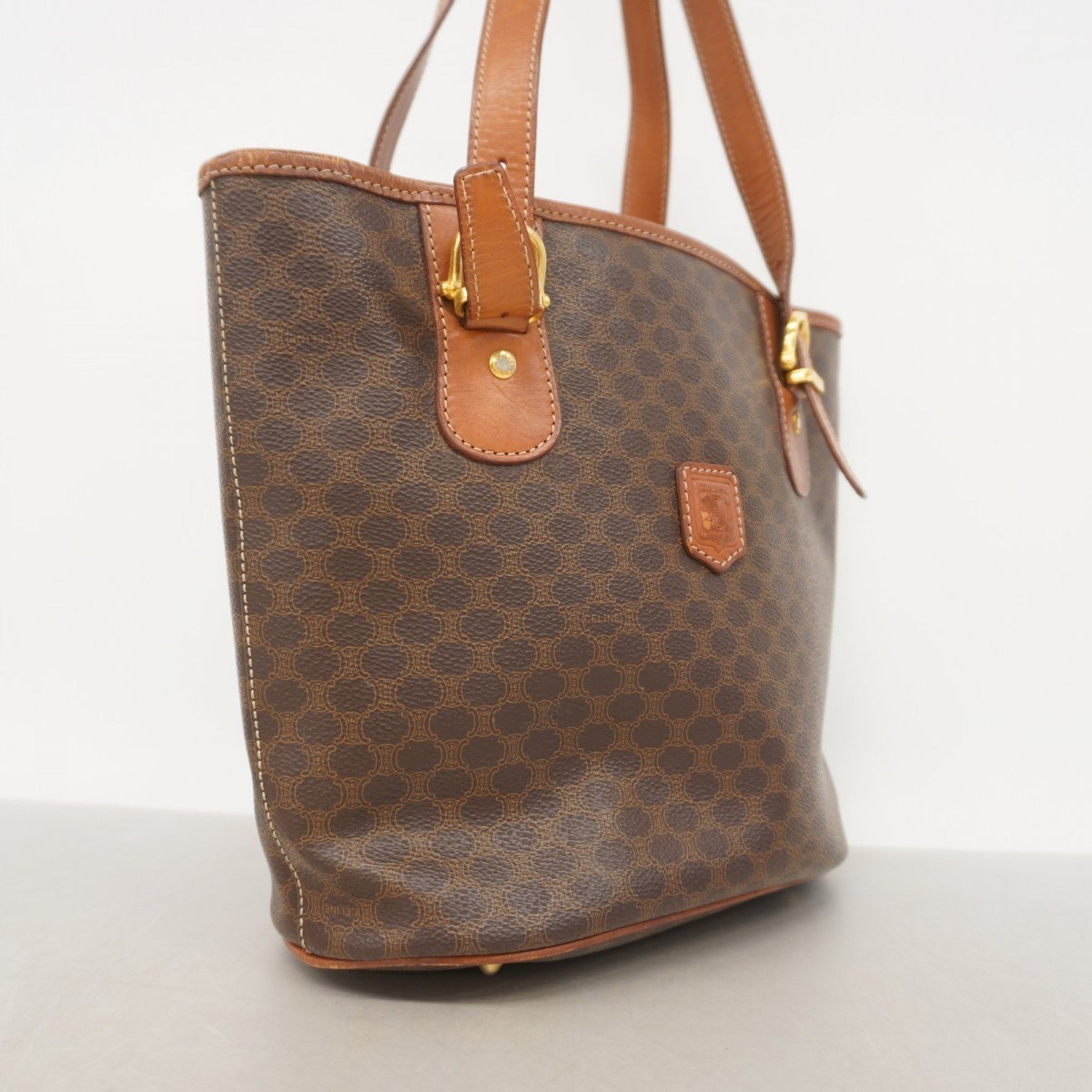 Celine tote bag, Macadam, brown, for women