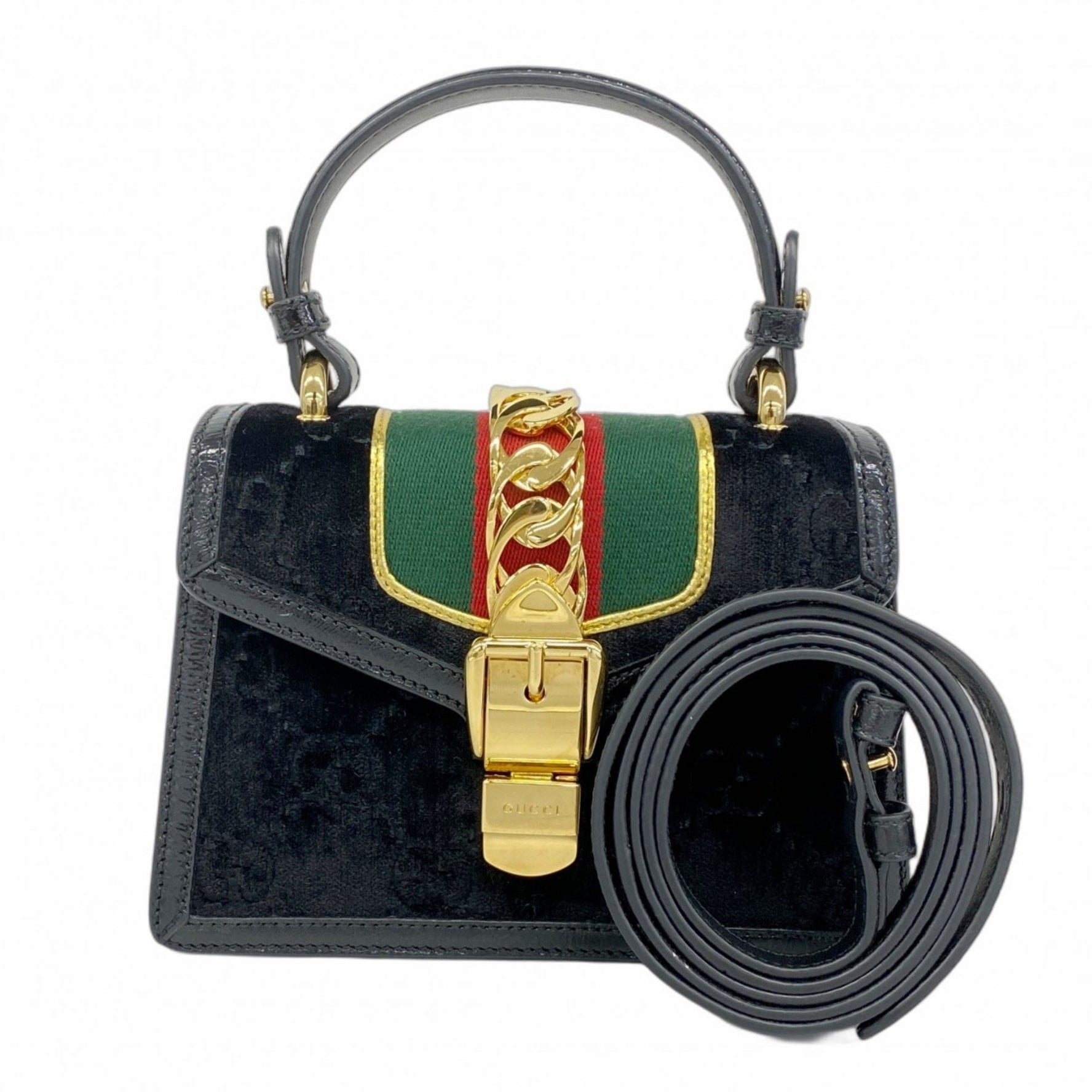 Gucci Sylvie Handbag Velvet Bag