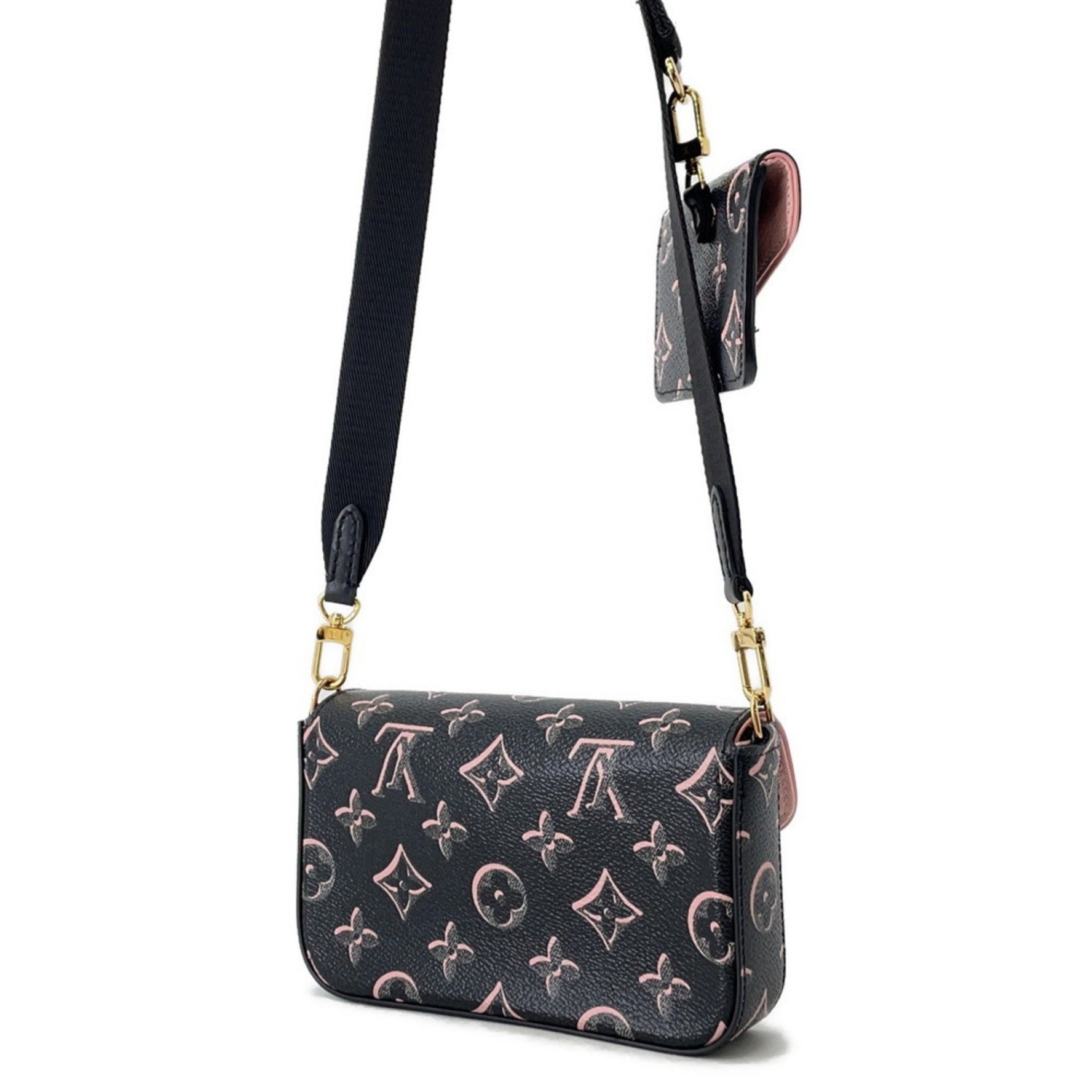 Louis Vuitton Monogram Multi Pochette Felicie Shoulder Bag Black