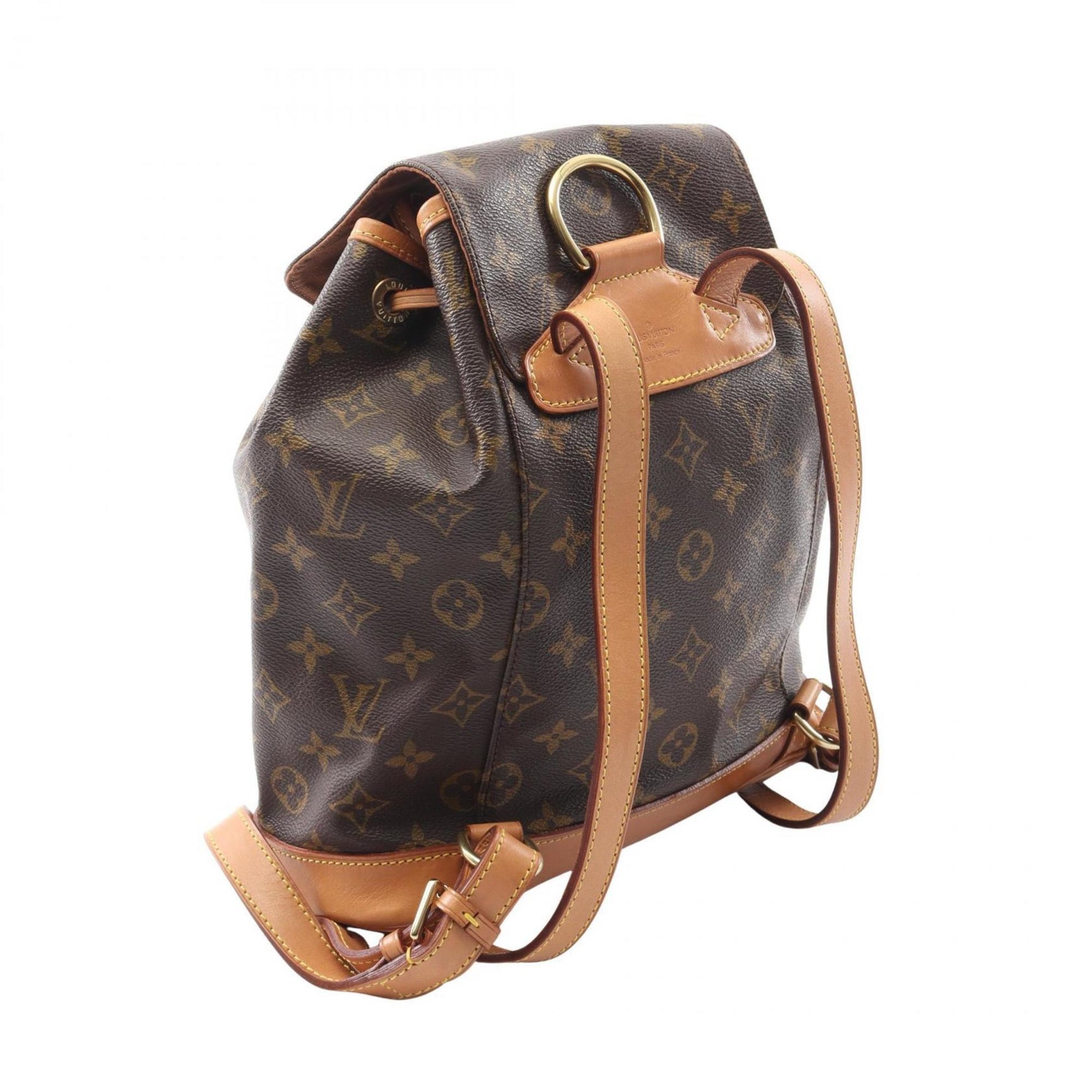 Louis Vuitton Montsouris MM Backpack, Coated Canvas and Leather, Monogram