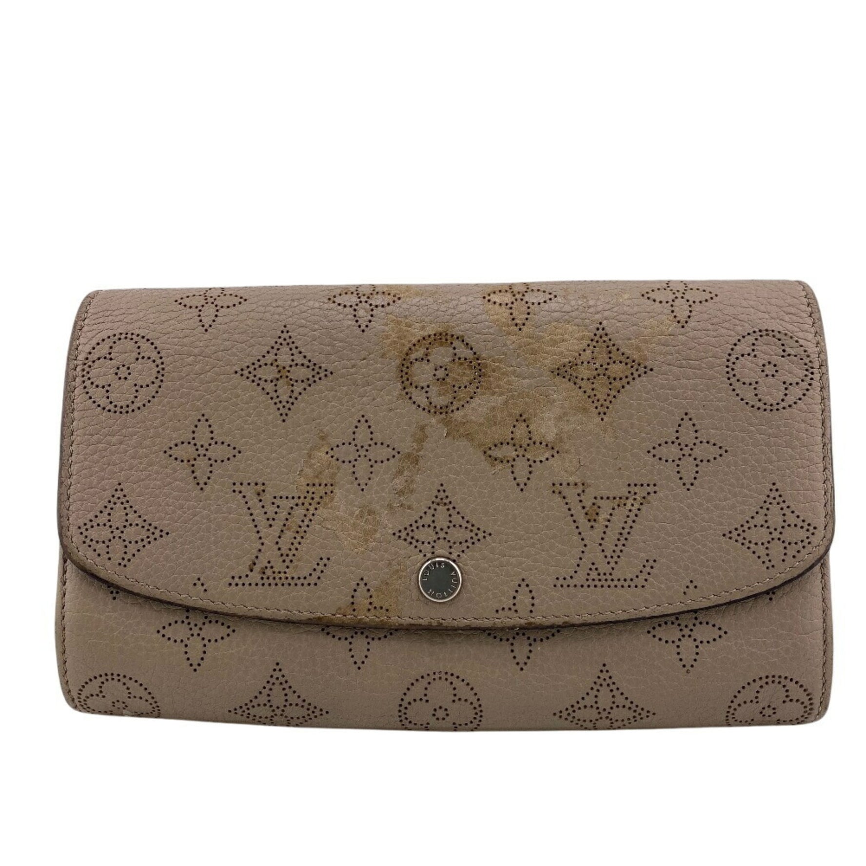 Louis Vuitton Wallet Portefeuille Iris Monogram Mahina Coin Purse