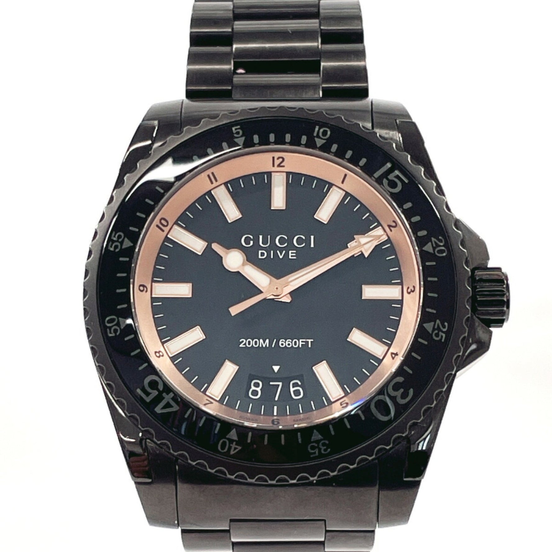 GUCCI Dive YA136213 Watch Stainless Steel/Stainless Steel Black Quartz Dial Men's F5048557