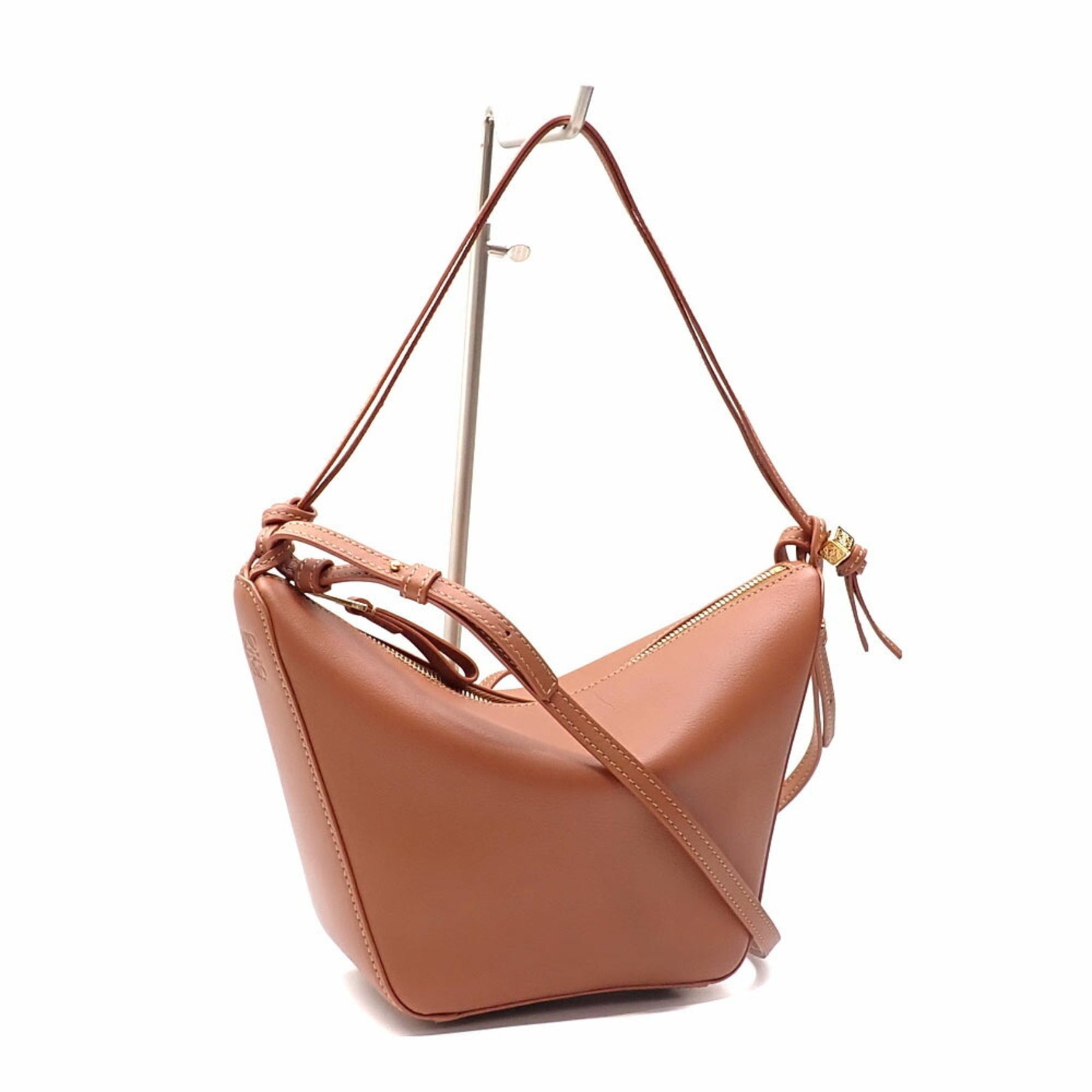 Loewe Hammock Mini Hobo Bag in Tan Classic Calfskin Leather