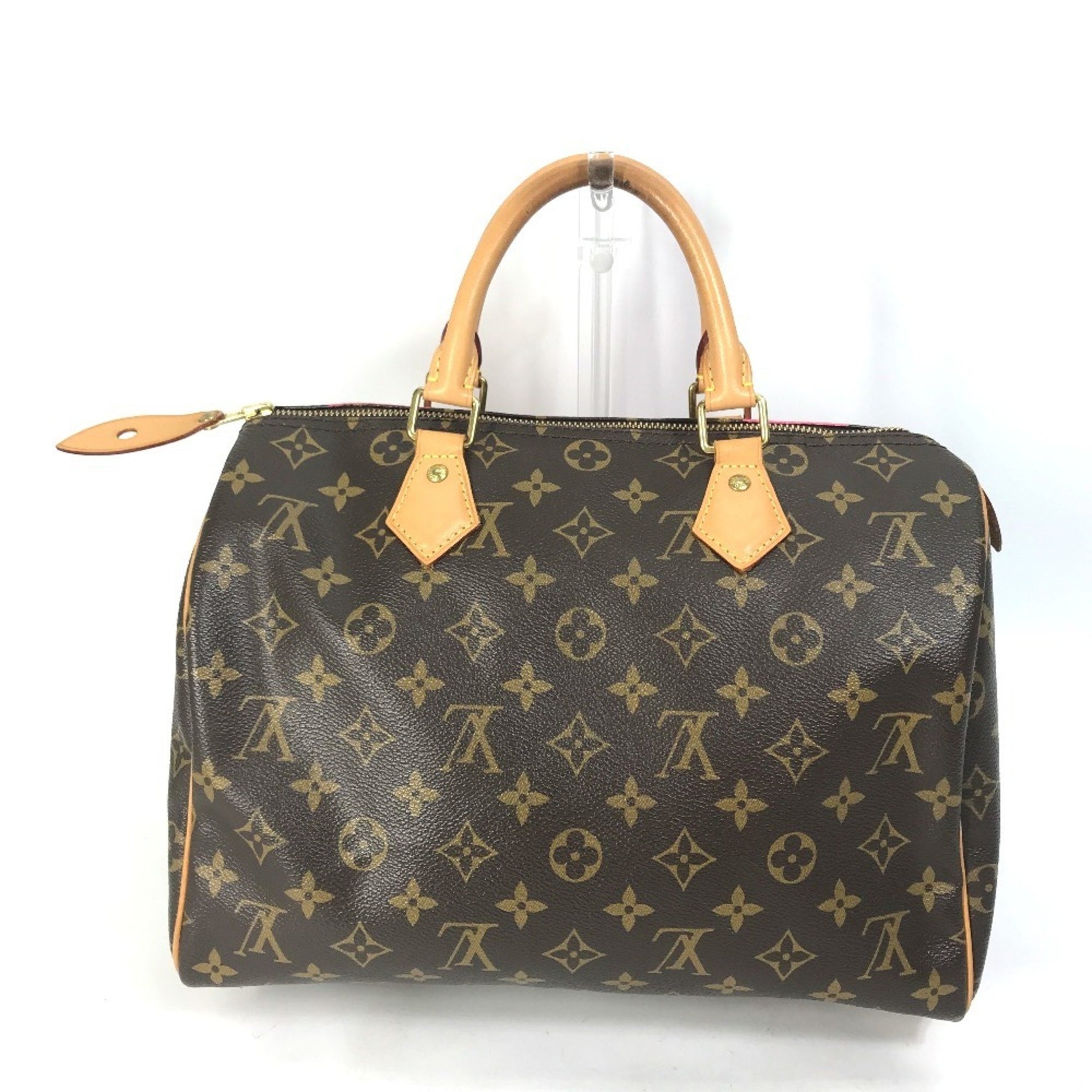LOUIS VUITTON M41533 Monogram V Speedy 30 Handbag/Boston Bag in Canvas, Women's, Brown