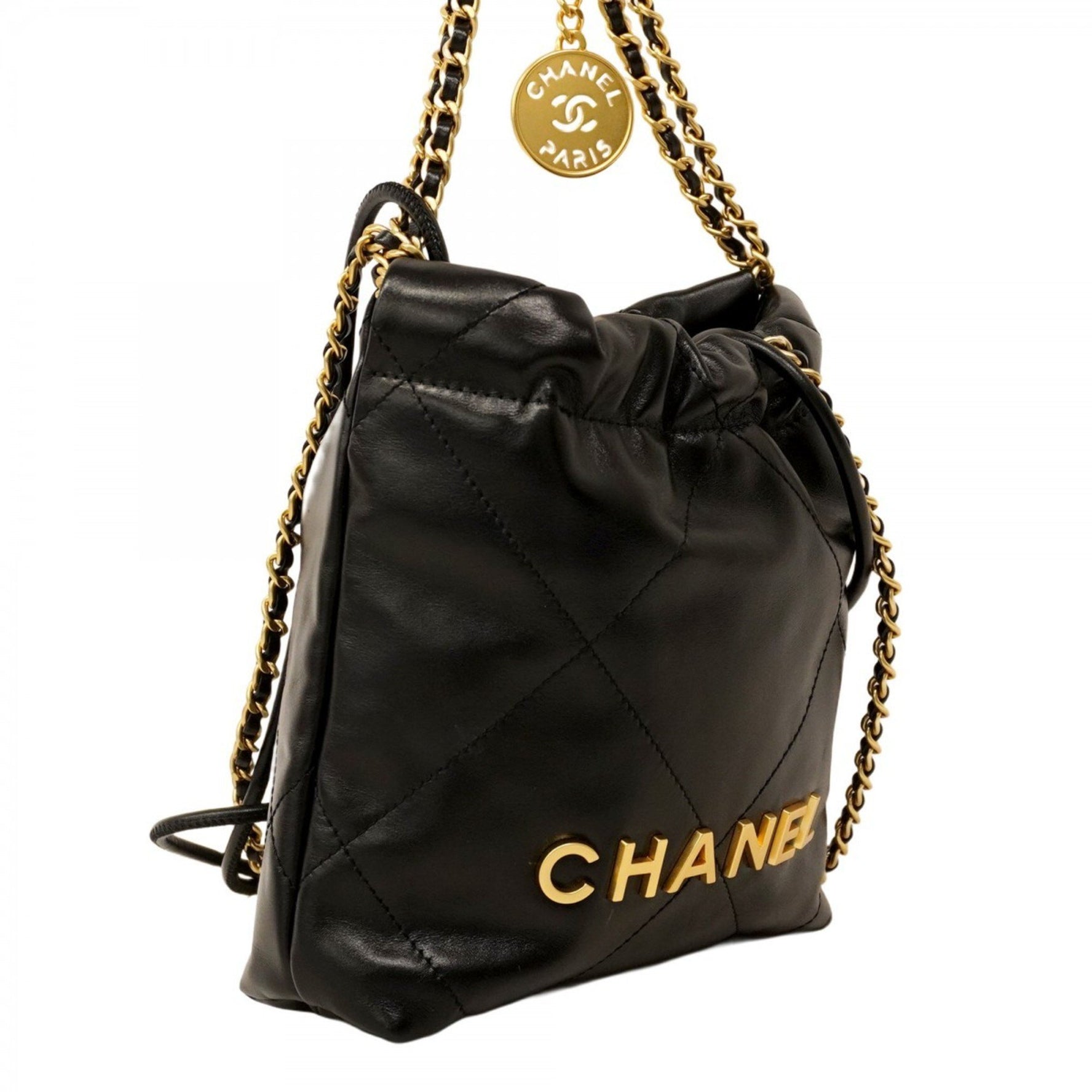Chanel Shoulder Bag Chain 22 Calfskin
