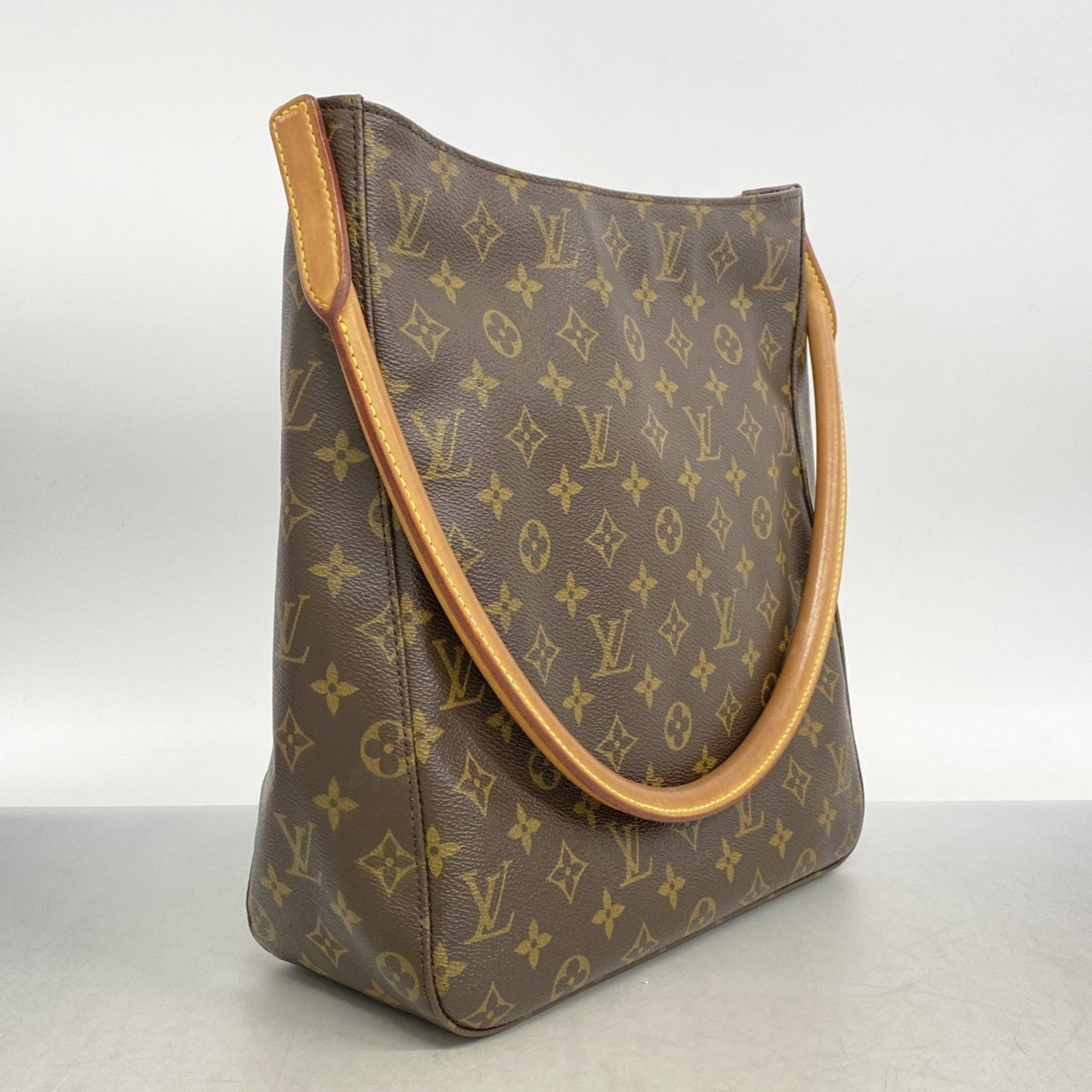 Louis Vuitton Monogram Looping GM Shoulder Bag M51145 Brown Women's