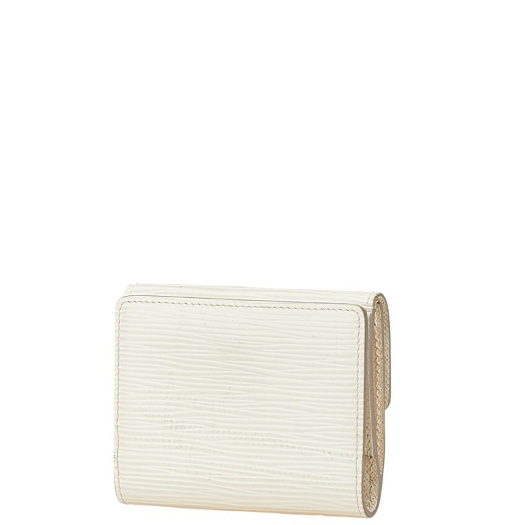 Louis Vuitton Epi Ludlow Coin Case Ivory White Leather