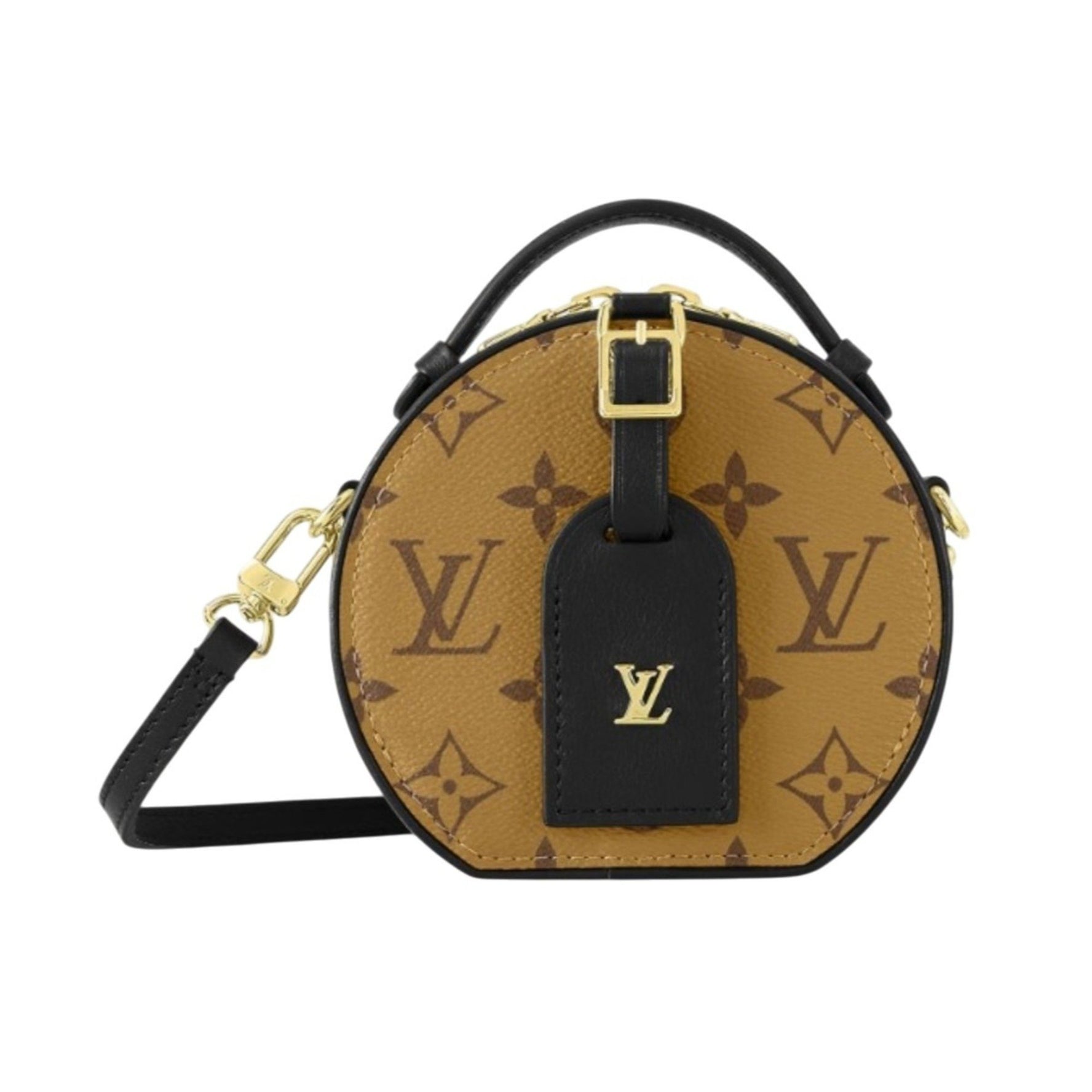 Louis Vuitton Monogram Reverse Mini Boite Chapeau Shoulder Bag Brown