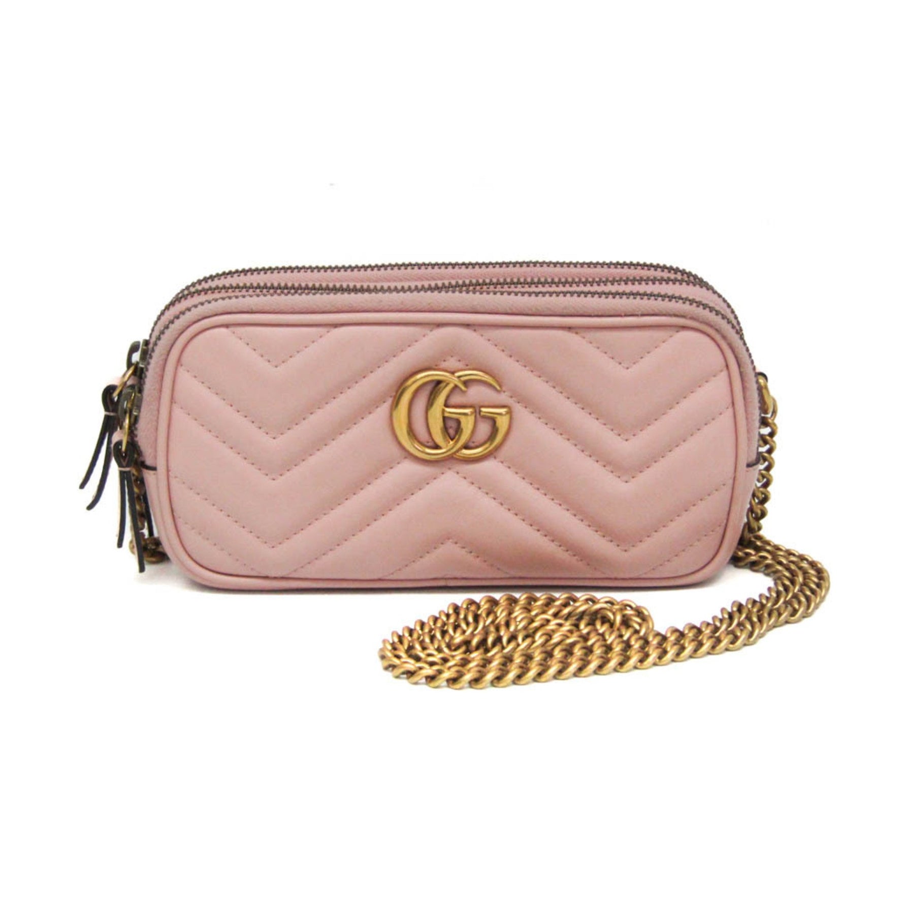 Gucci GG Marmont Women's Leather Shoulder Bag Light Pink