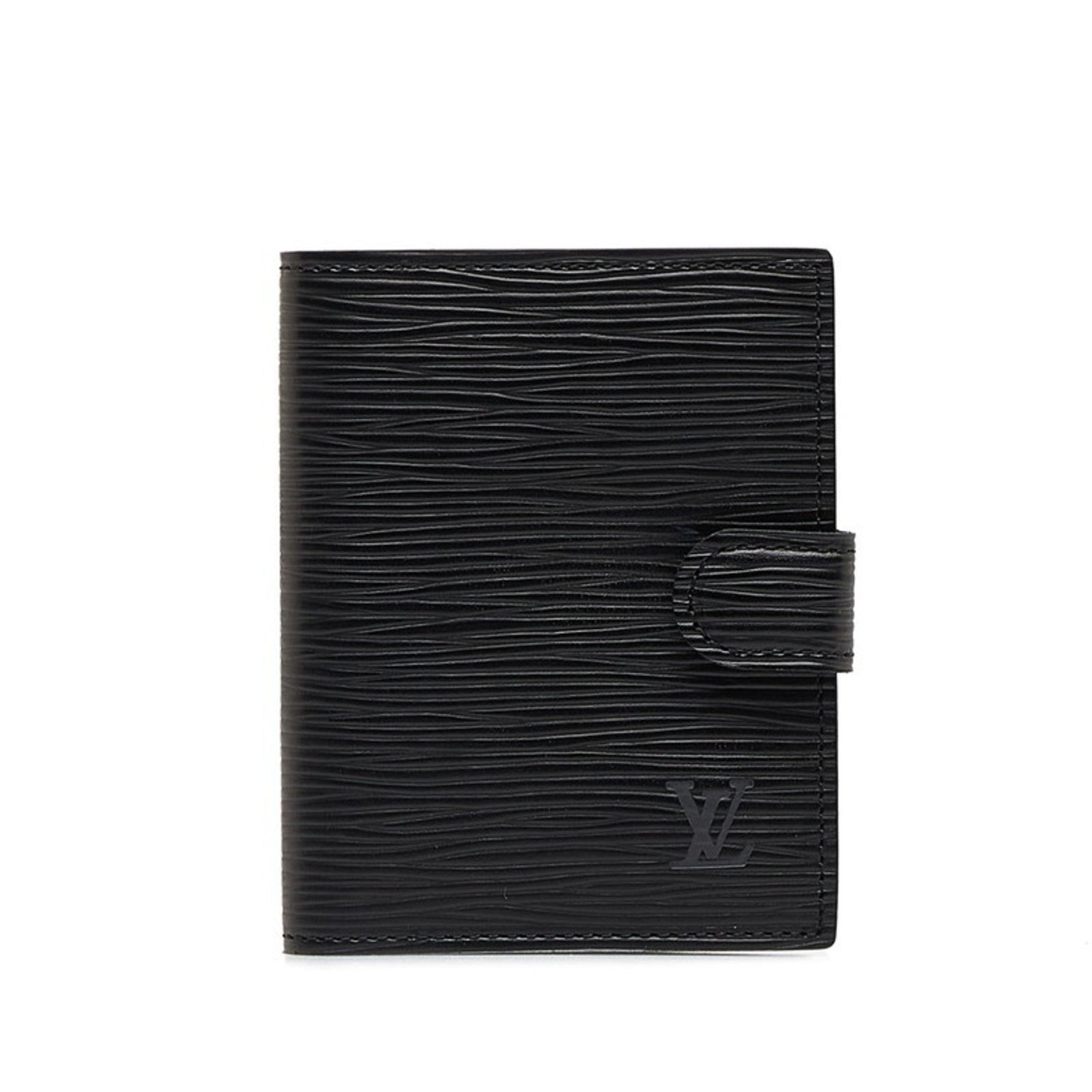Louis Vuitton Epi Agenda Mini Notebook Cover R20072 Noir Black Leather Women's LOUIS VUITTON