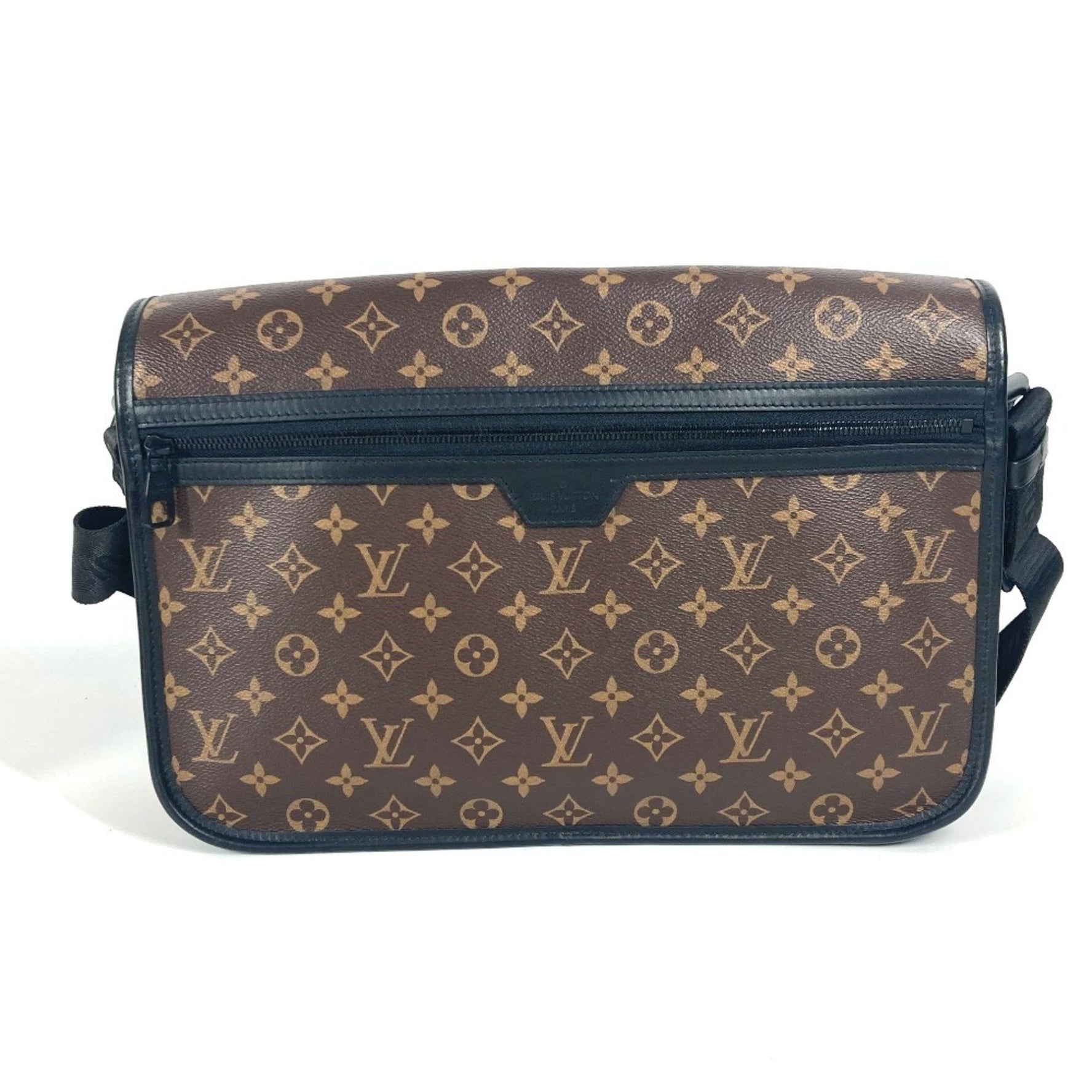 Louis Vuitton Monogram Macassar Arch Messenger Bag, Crossbody Flap Shoulder Canvas, Brown
