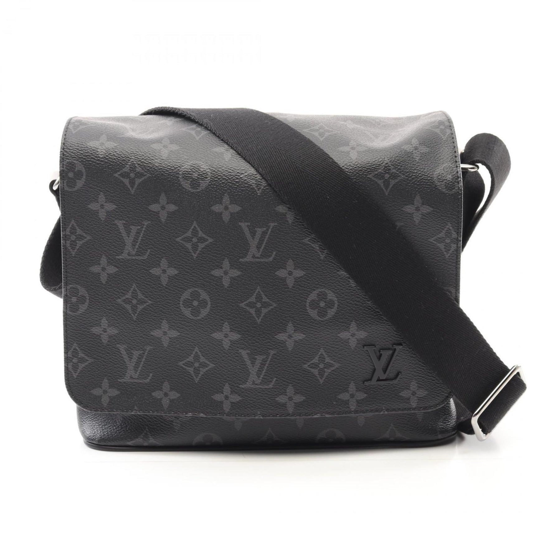 Louis Vuitton District PM NM Shoulder Bag Coated Canvas Leather Monogram Eclipse