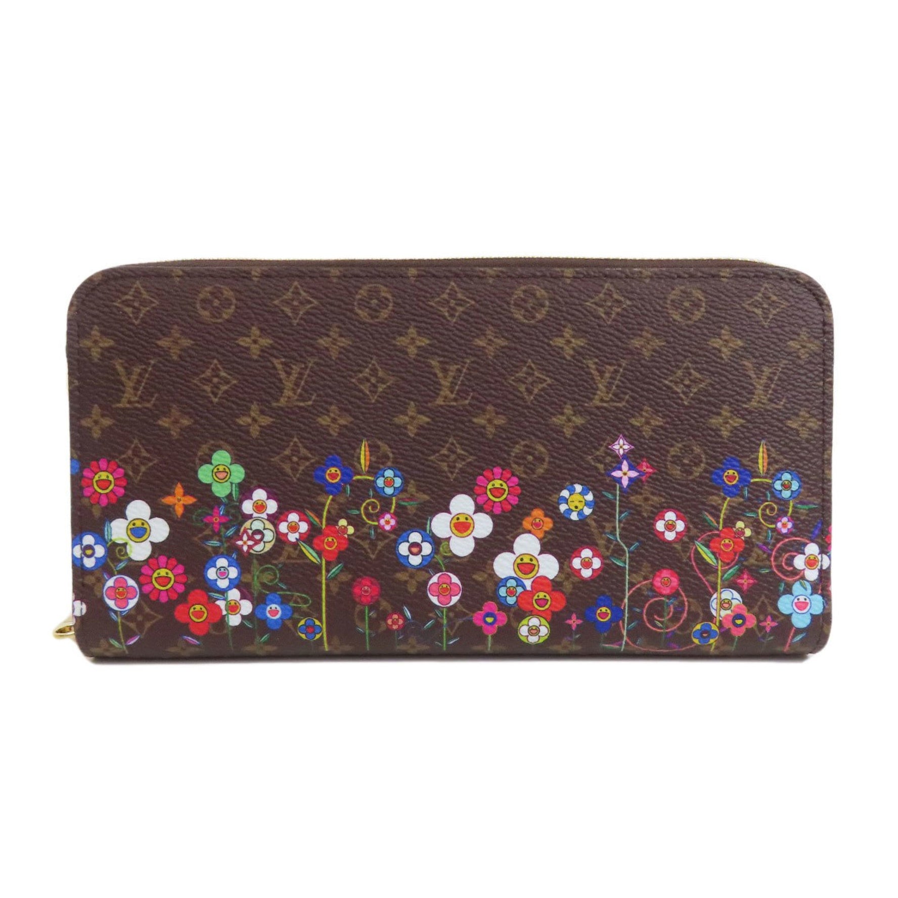 Louis Vuitton Takashi Murakami Collaboration Zippy Wallet Long Monogram Canvas