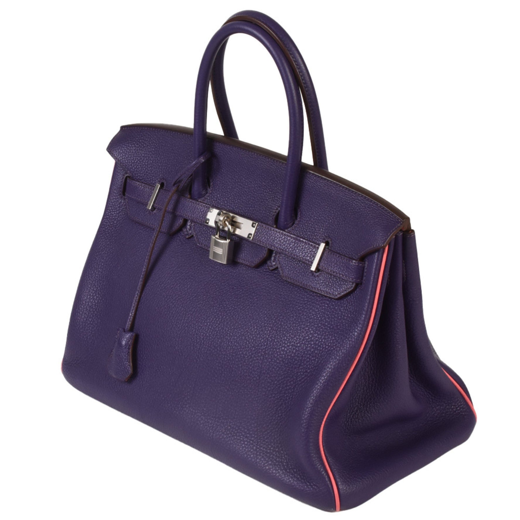 HERMES Birkin 35 Bicolor Special Order □Q stamp (manufactured in 2013) Togo Purple x Pink Handbag