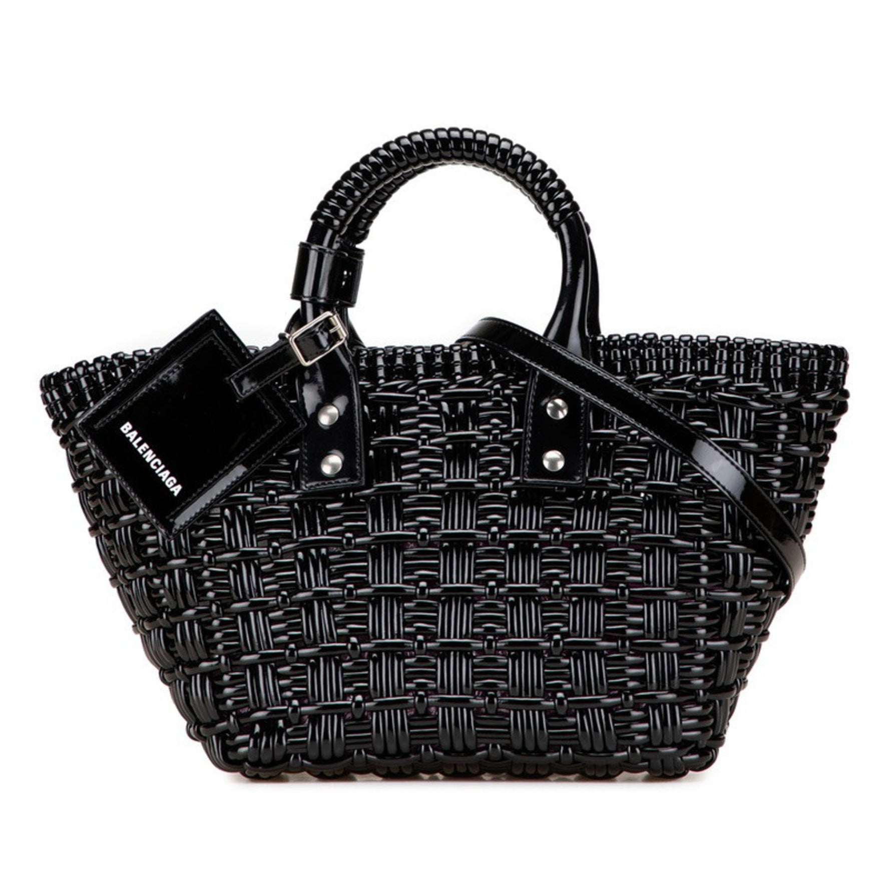 Balenciaga Bistro XS Shoulder Bag/Basket Bag, Patent Leather