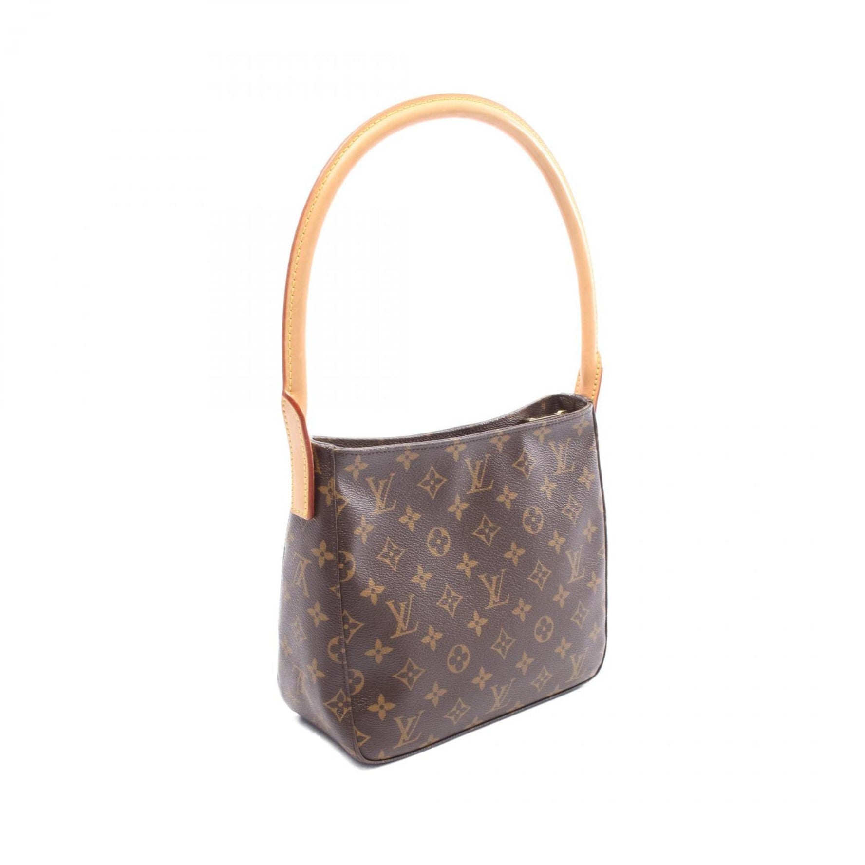 Louis Vuitton Looping MM Shoulder Bag in Coated Canvas and Leather with Monogram Design