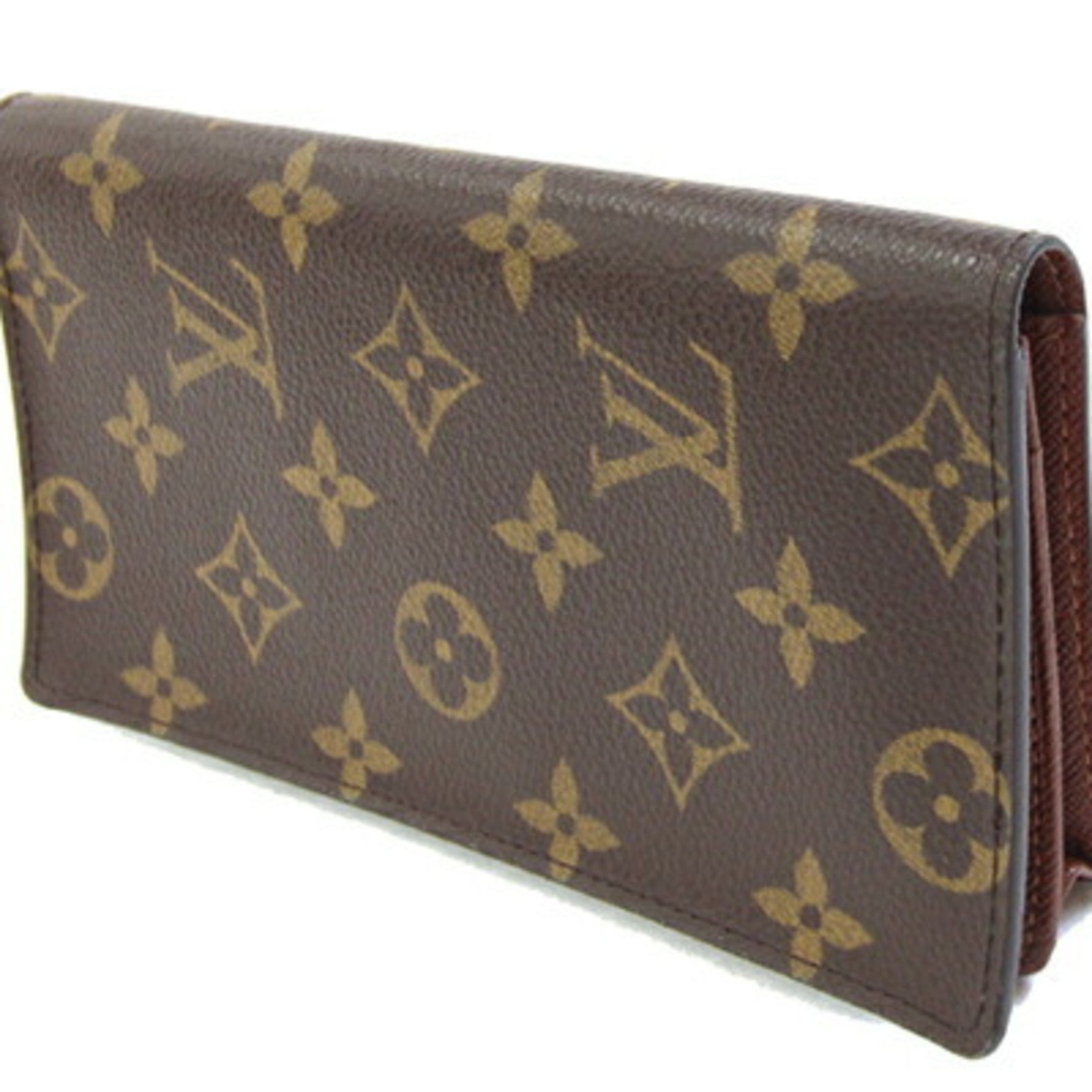 Louis Vuitton Bi-fold Long Wallet Porte Carte Credit Yen Gusseted Billfold